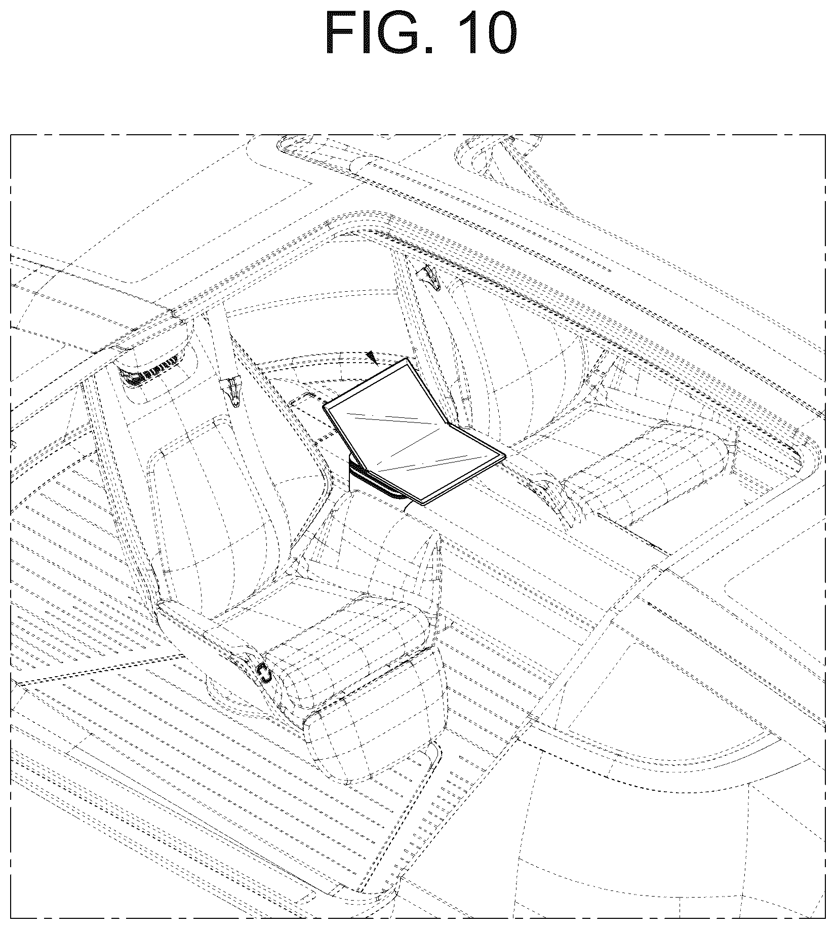 Patent USD1125372 Figure 10 – Display for cars