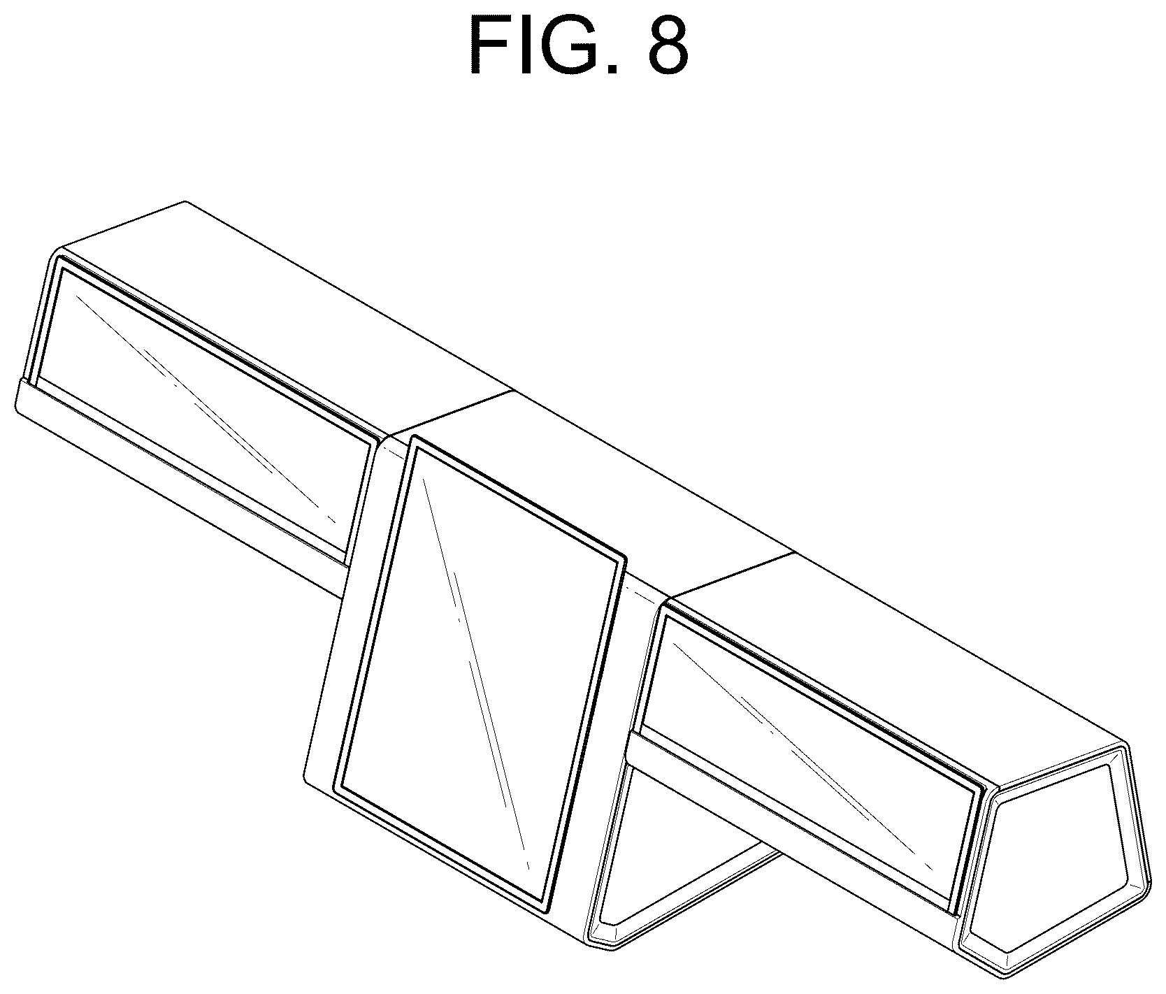 Patent USD1125373 Figure 8 – Display for cars