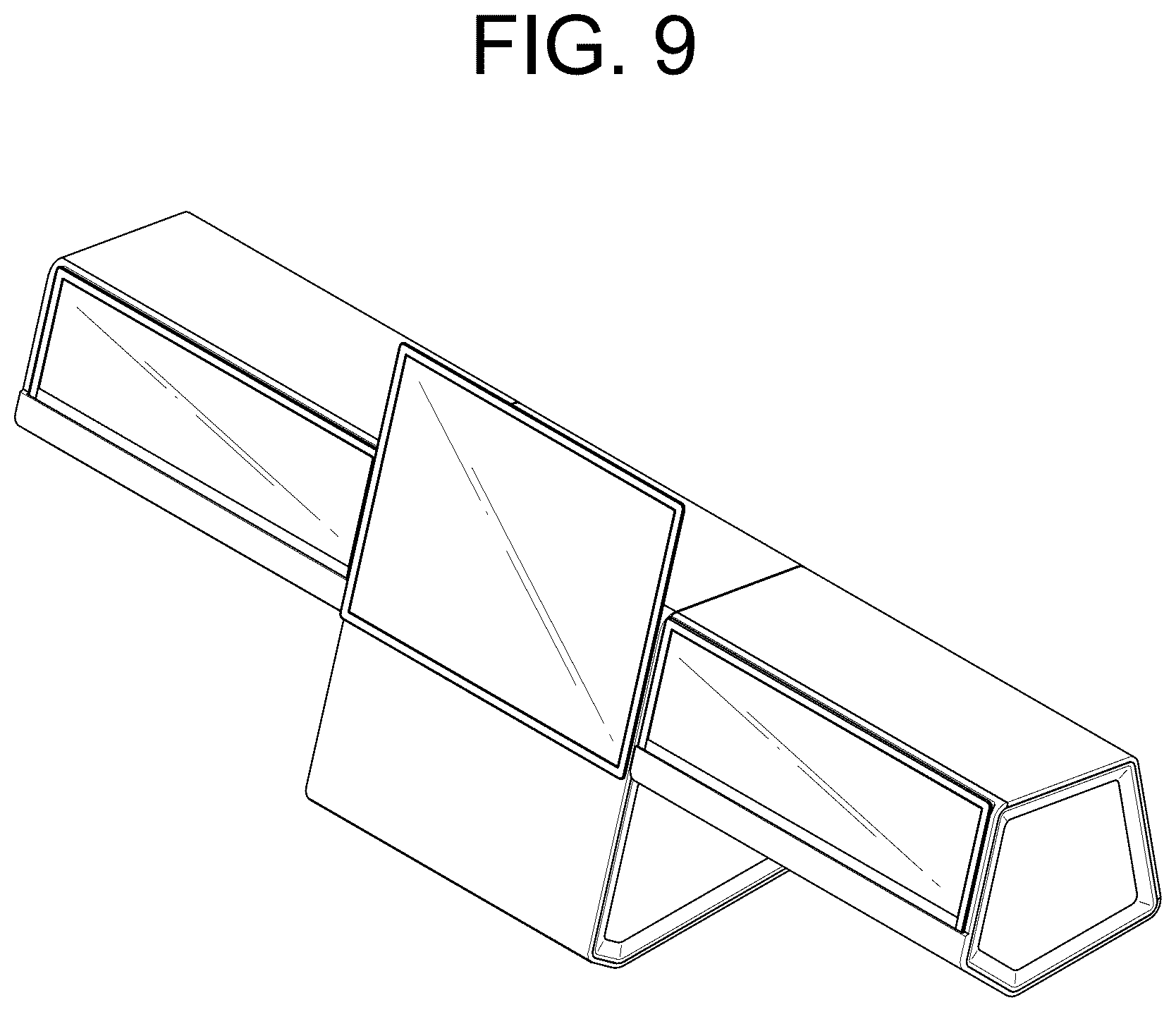 Patent USD1125373 Figure 9 – Display for cars