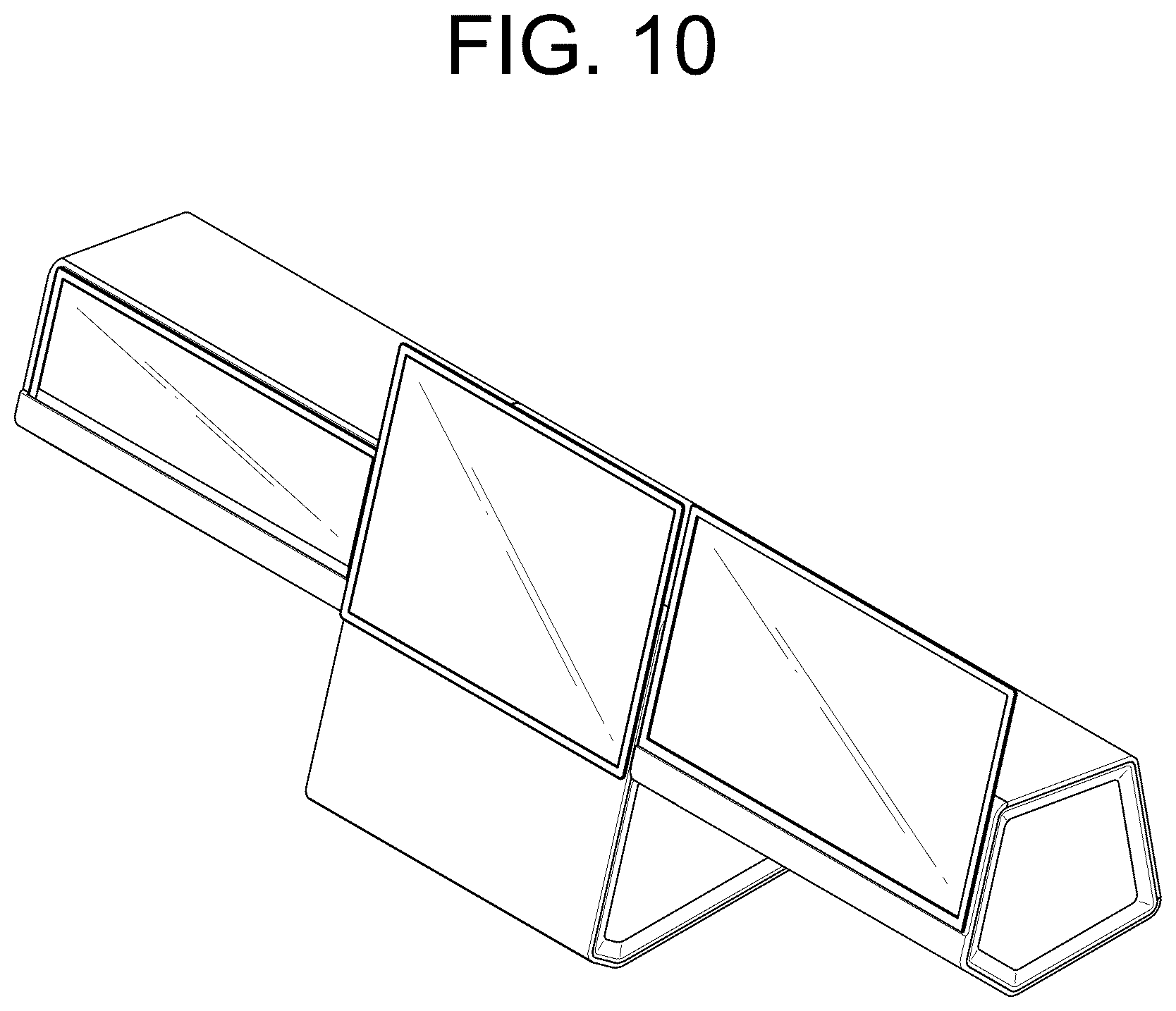 Patent USD1125373 Figure 10 – Display for cars
