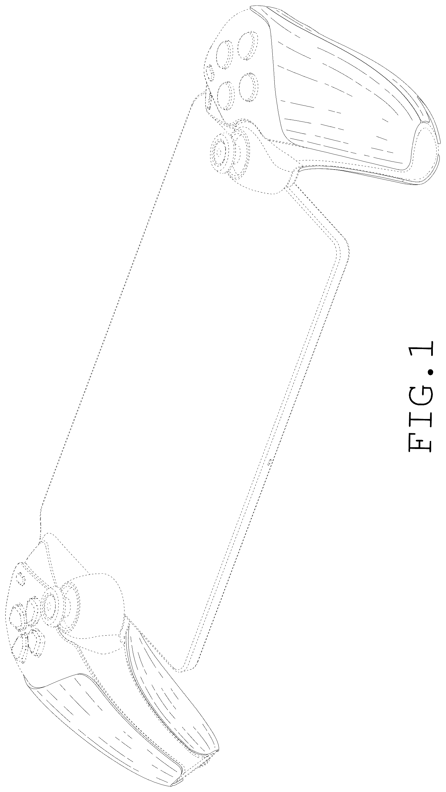 Patent USD1125375 Figure 1 – Protective cover for game controller