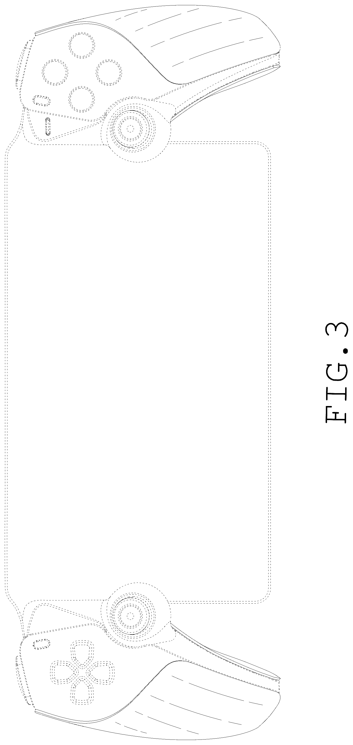 Patent USD1125375 Figure 3 – Protective cover for game controller