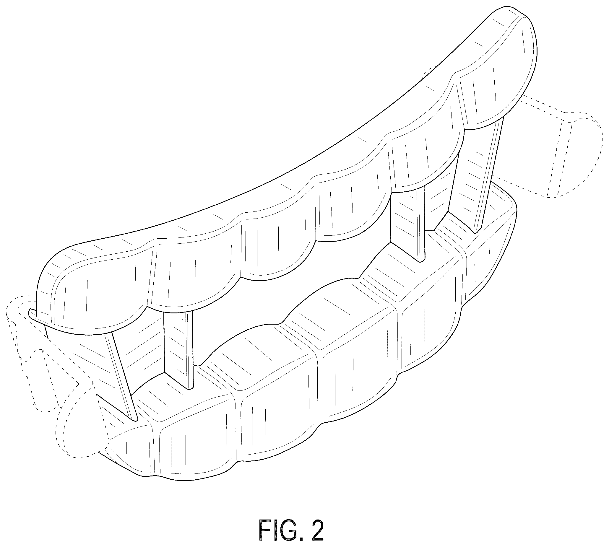 Patent USD1125379 Figure 2 – Teeth for a toy system