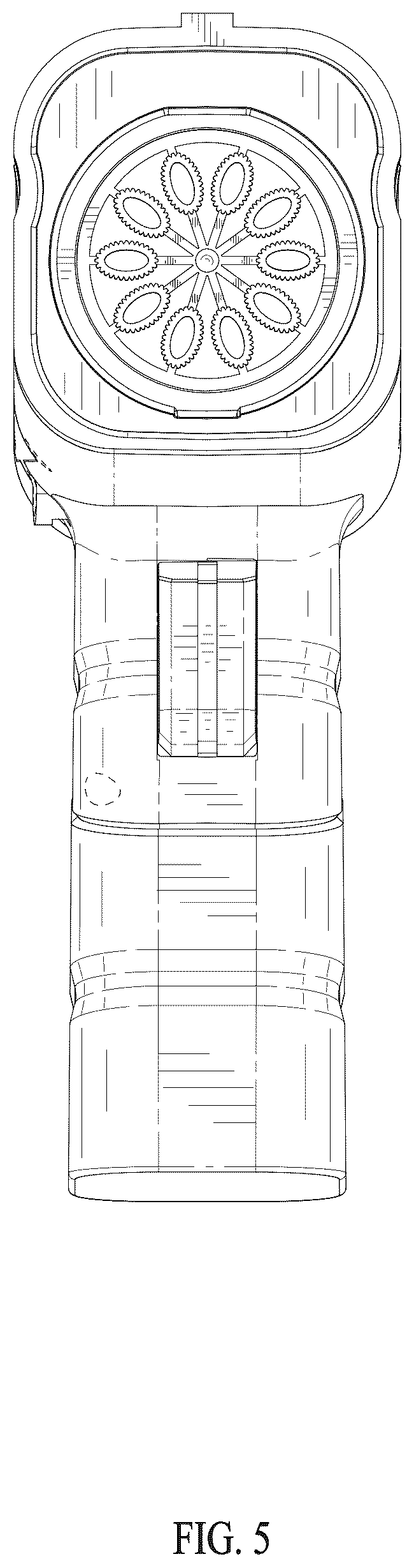 Patent USD1125380 Figure 5 – Bubble gun