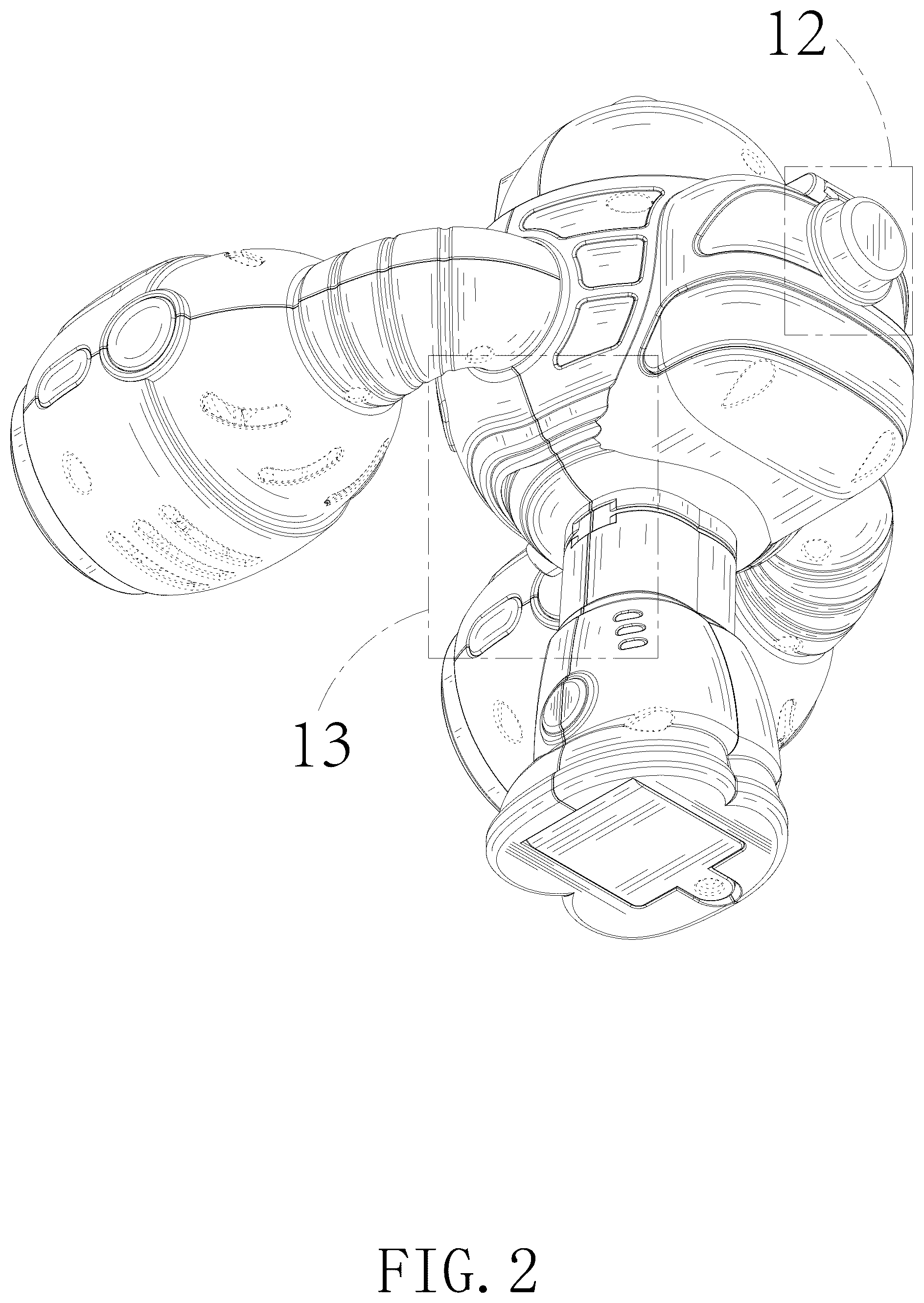 Patent USD1125381 Figure 2 – Toy bubble gun