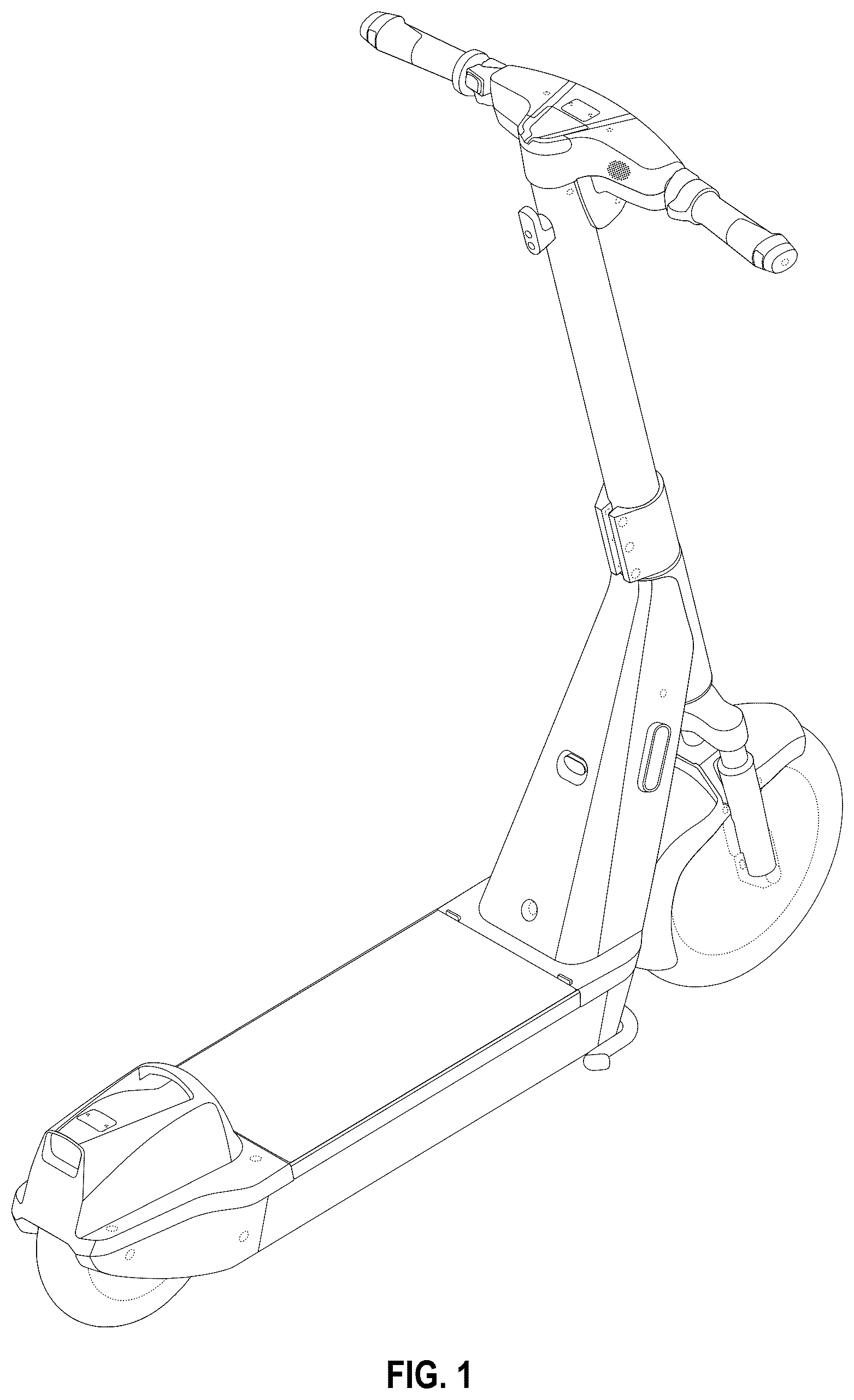 Patent USD1125384 Figure 1 – Scooter