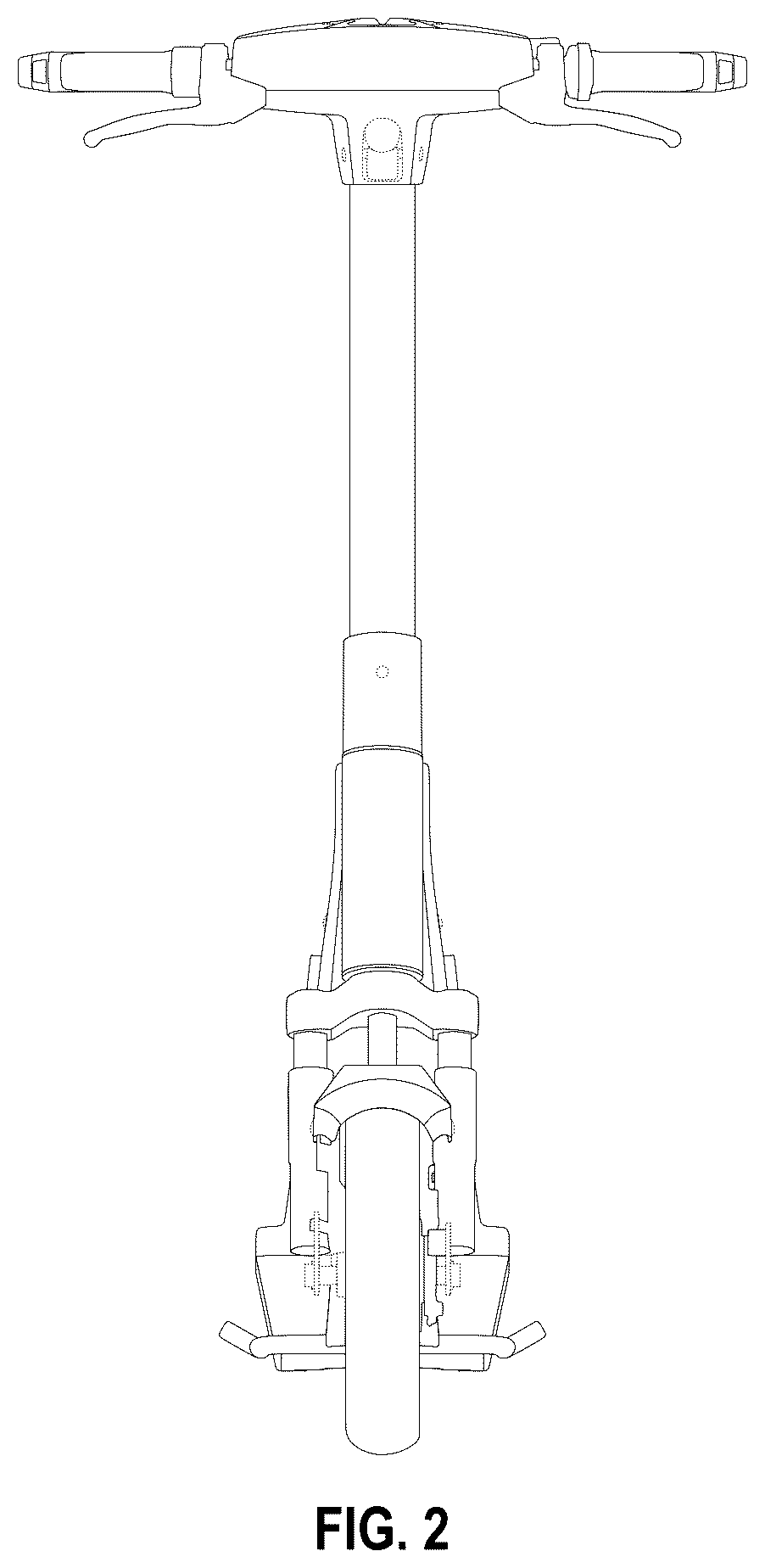 Patent USD1125384 Figure 2 – Scooter