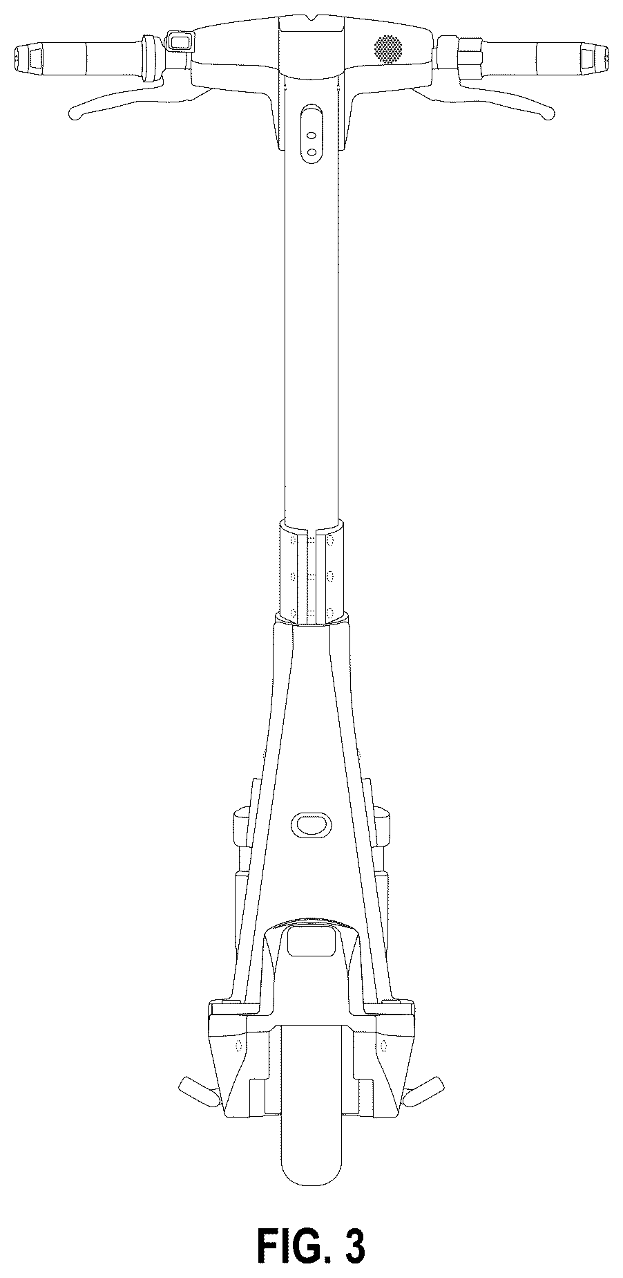 Patent USD1125384 Figure 3 – Scooter