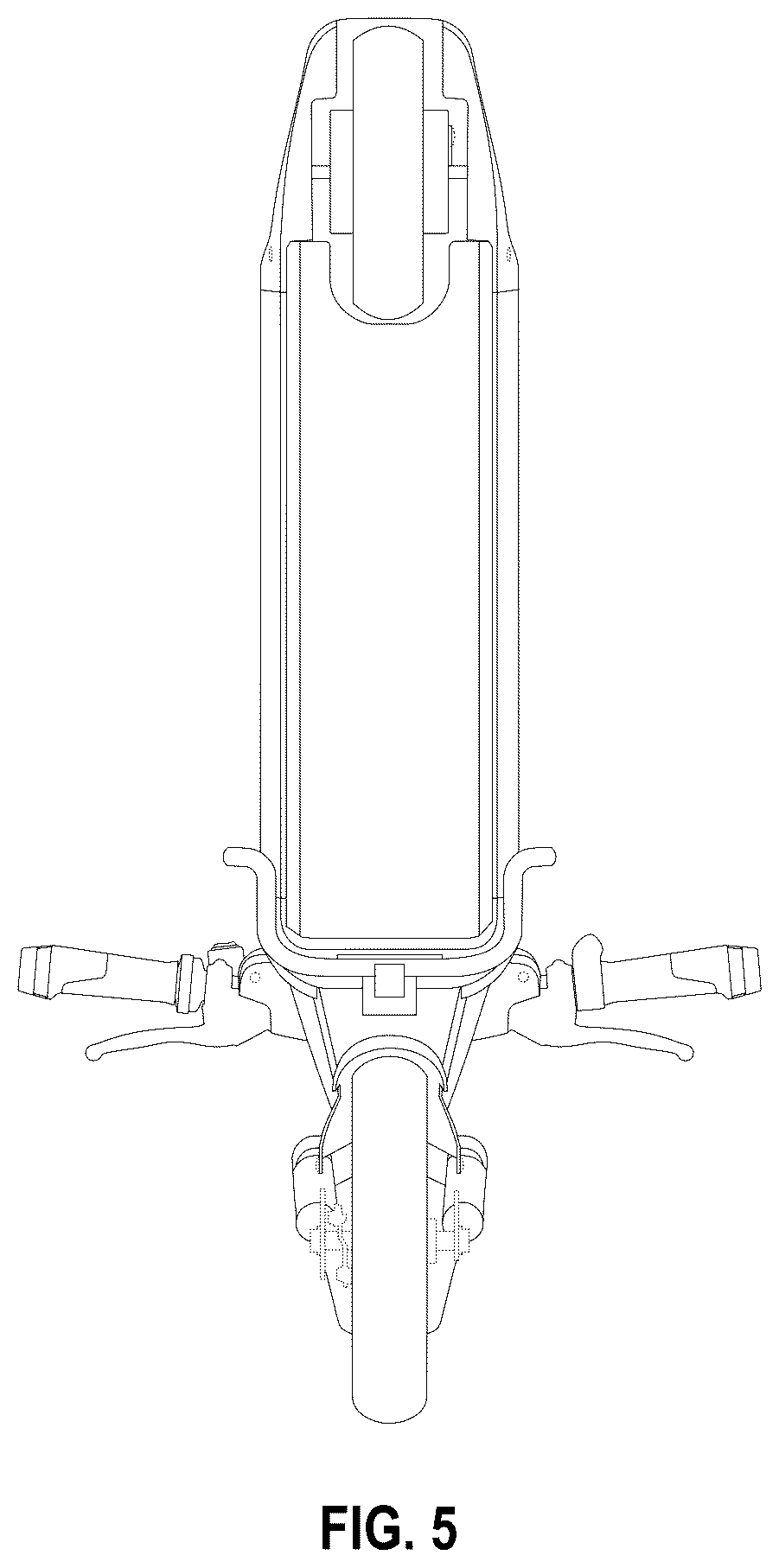 Patent USD1125384 Figure 5 – Scooter