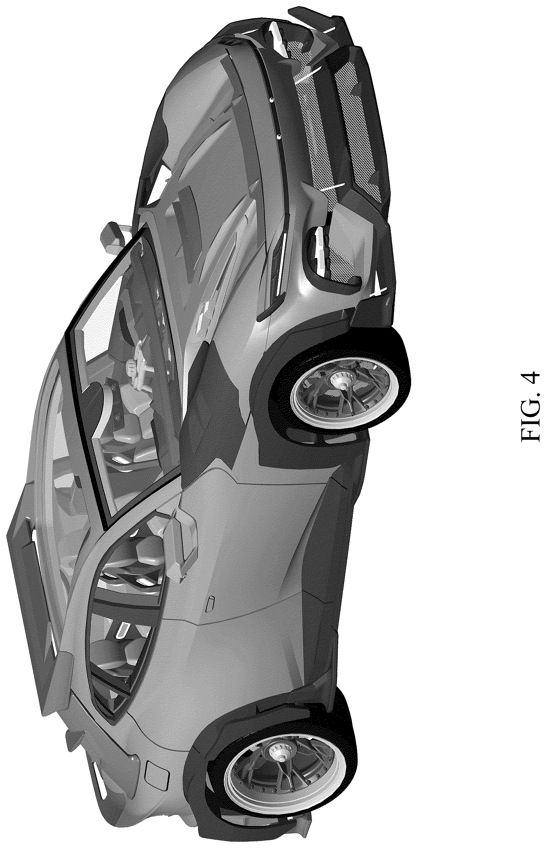 Patent USD1125386 Figure 4 – Model car