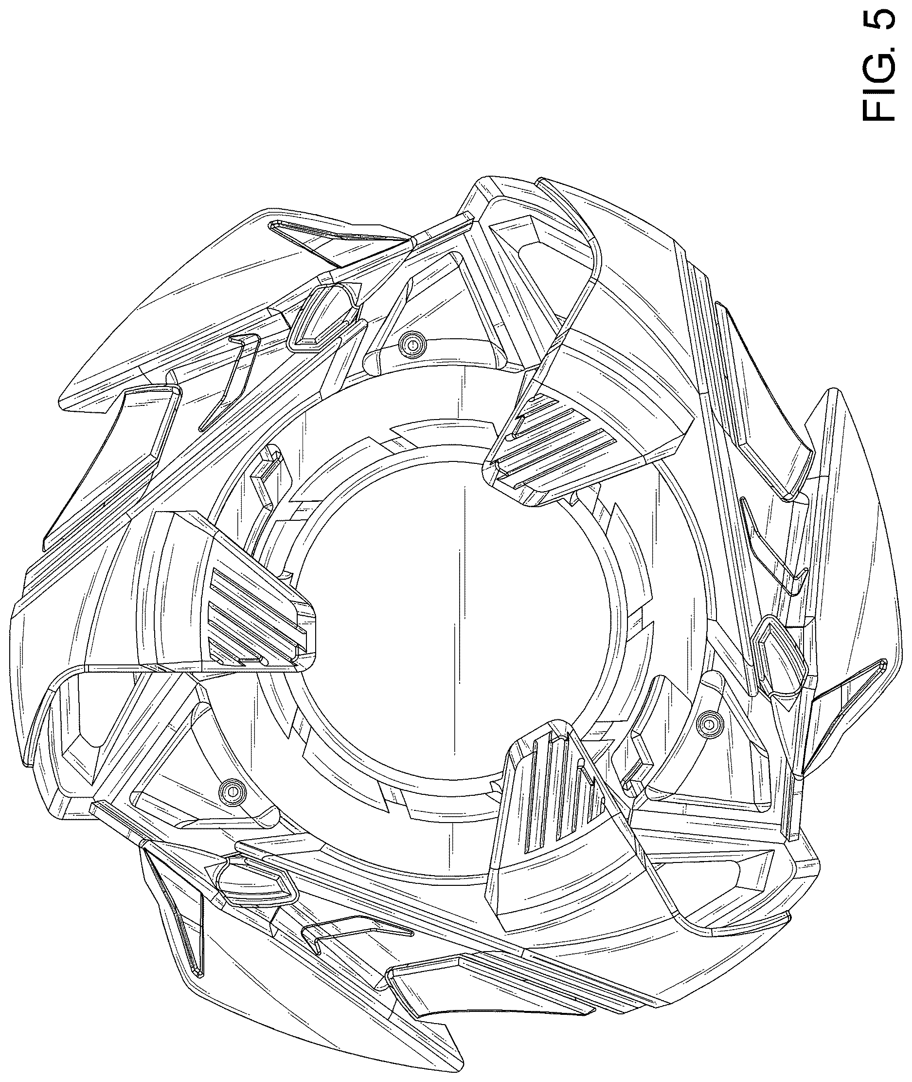 Patent USD1125387 Figure 5 – Spinning top toy