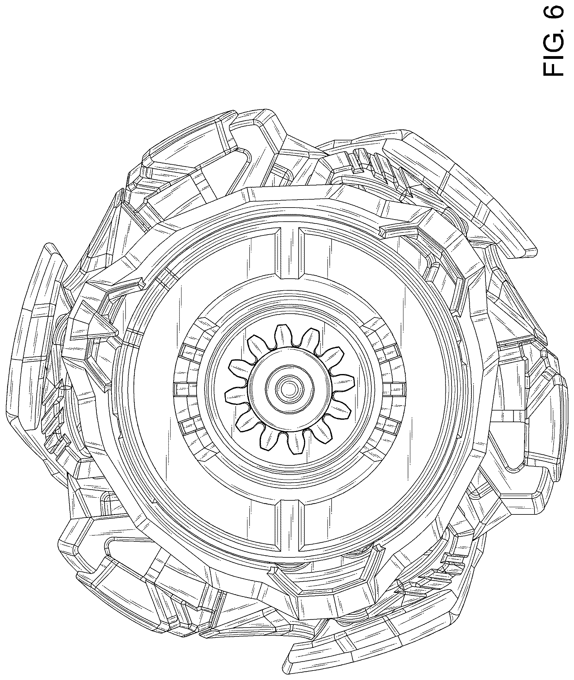 Patent USD1125387 Figure 6 – Spinning top toy