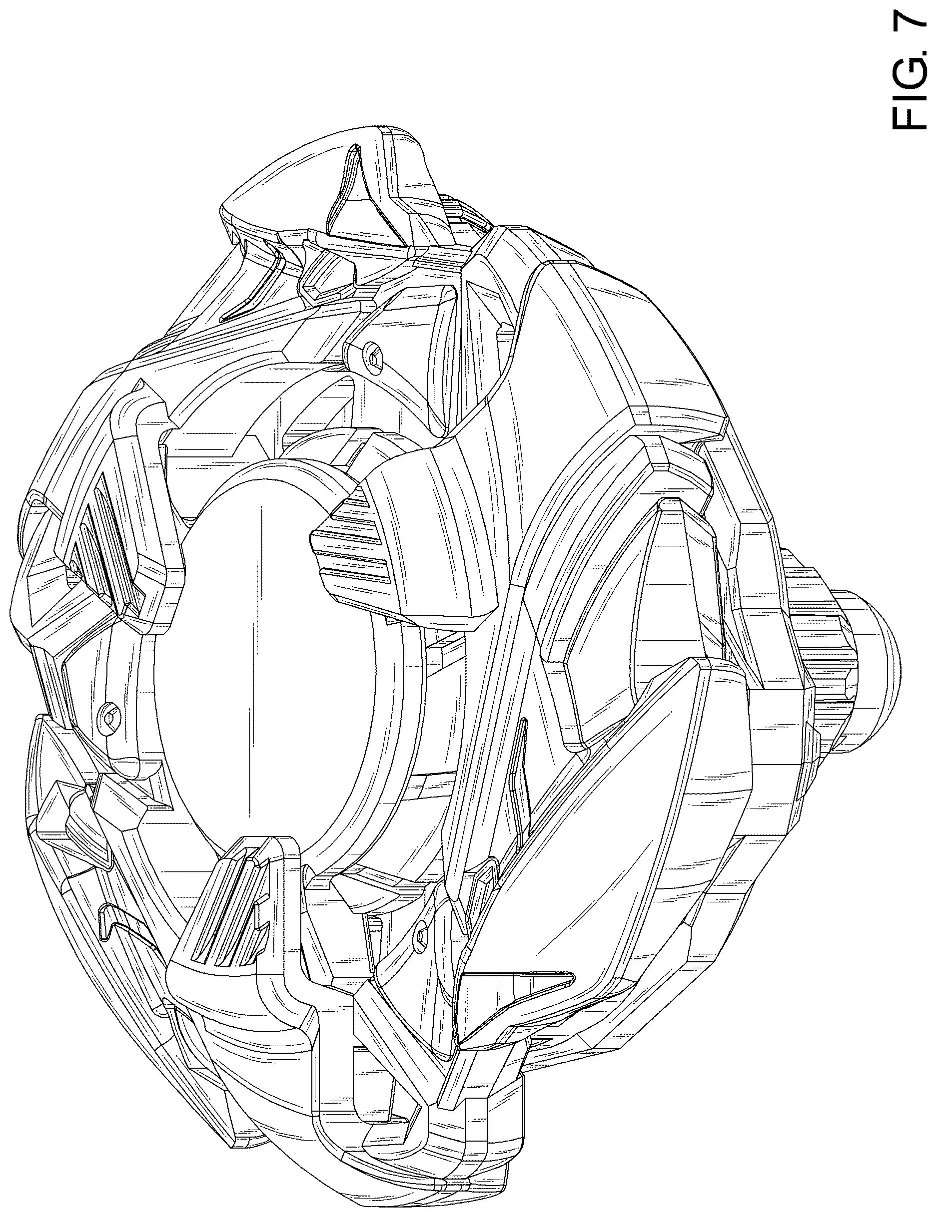 Patent USD1125387 Figure 7 – Spinning top toy