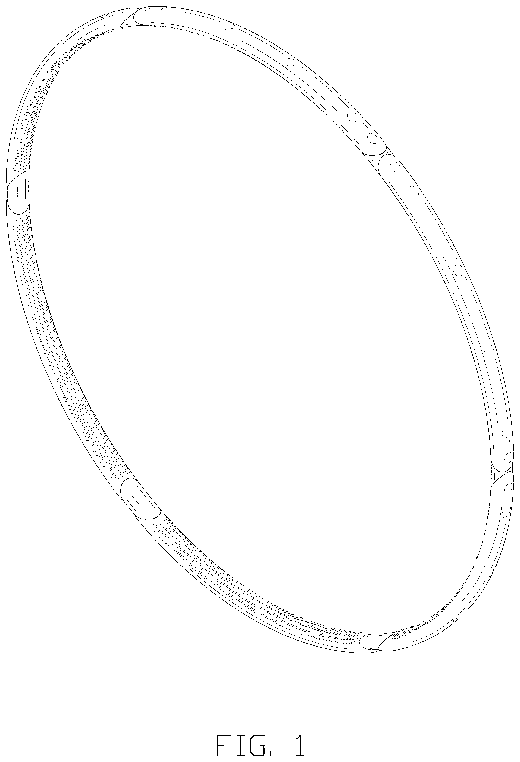 Patent USD1125390 Figure 1 – Foldable hula hoop