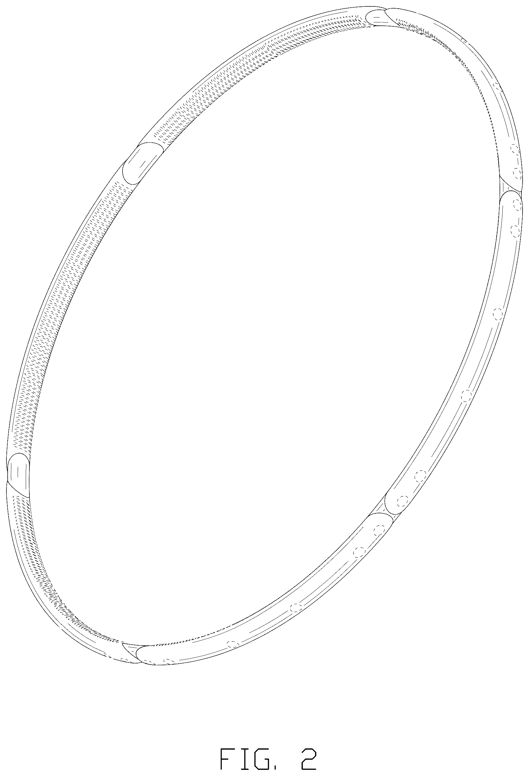 Patent USD1125390 Figure 2 – Foldable hula hoop