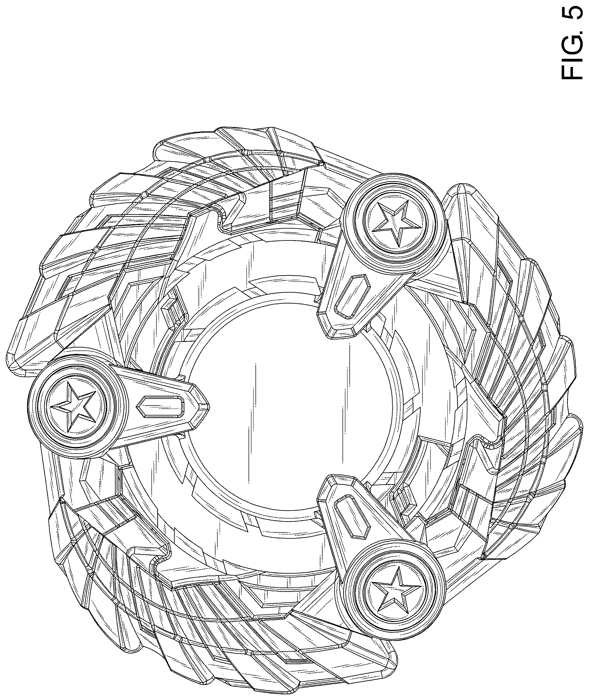 Patent USD1125392 Figure 5 – Spinning top toy