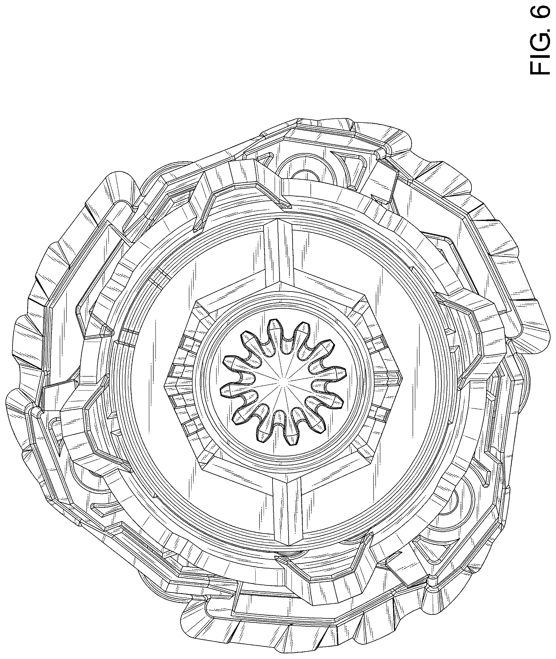 Patent USD1125392 Figure 6 – Spinning top toy