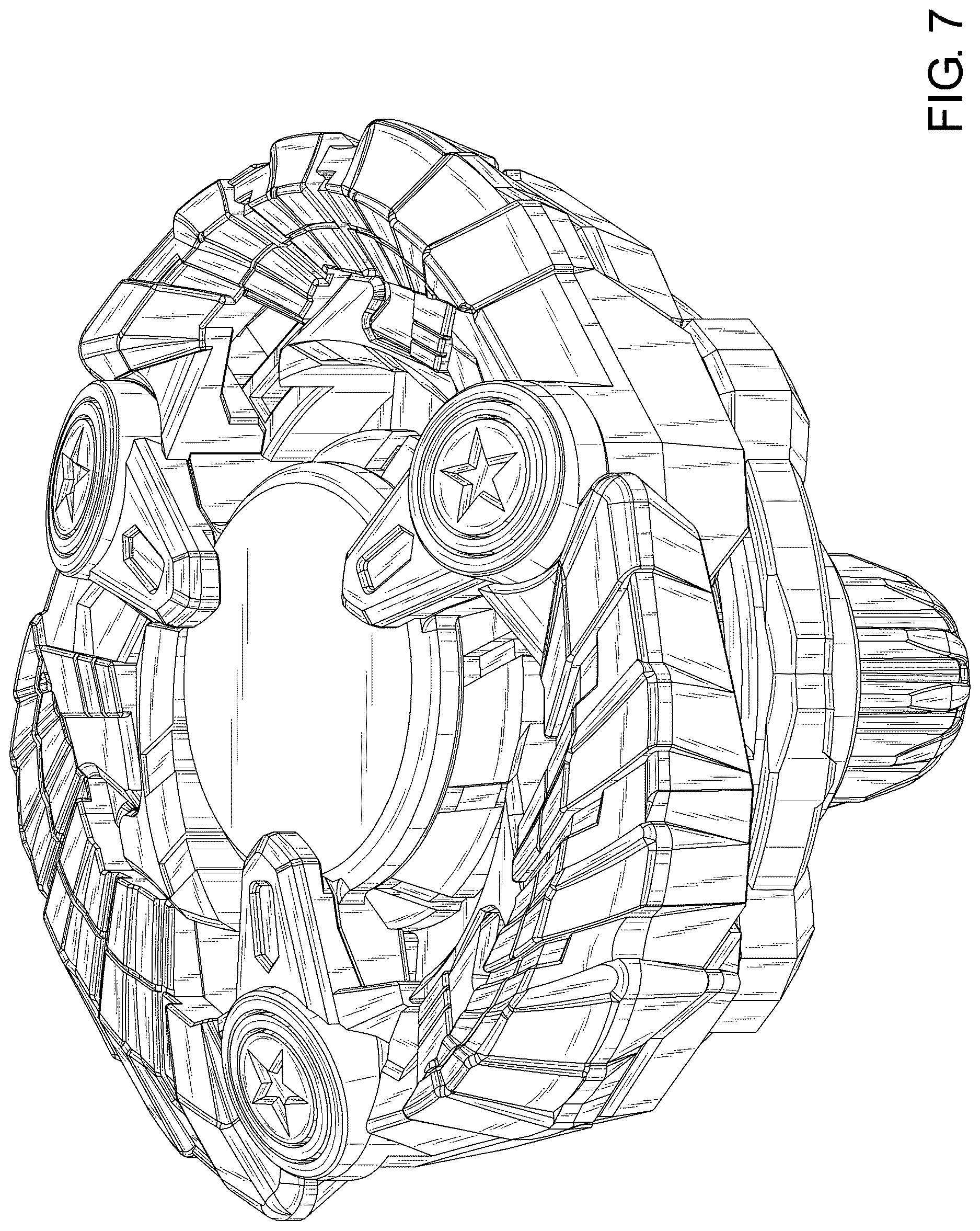 Patent USD1125392 Figure 7 – Spinning top toy