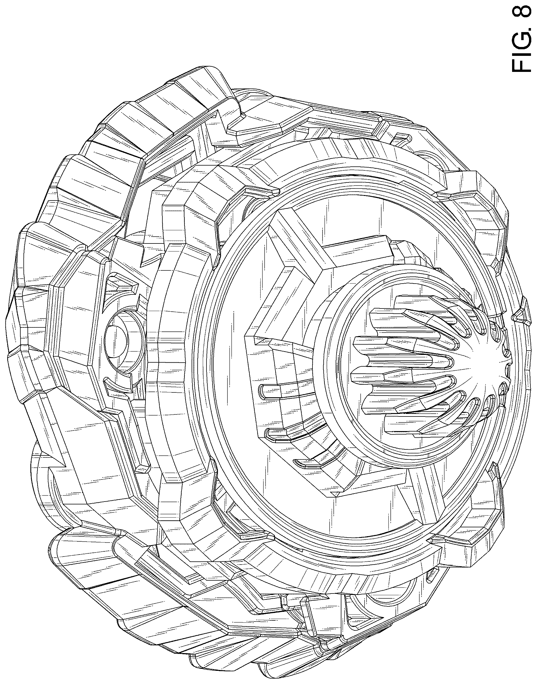 Patent USD1125392 Figure 8 – Spinning top toy