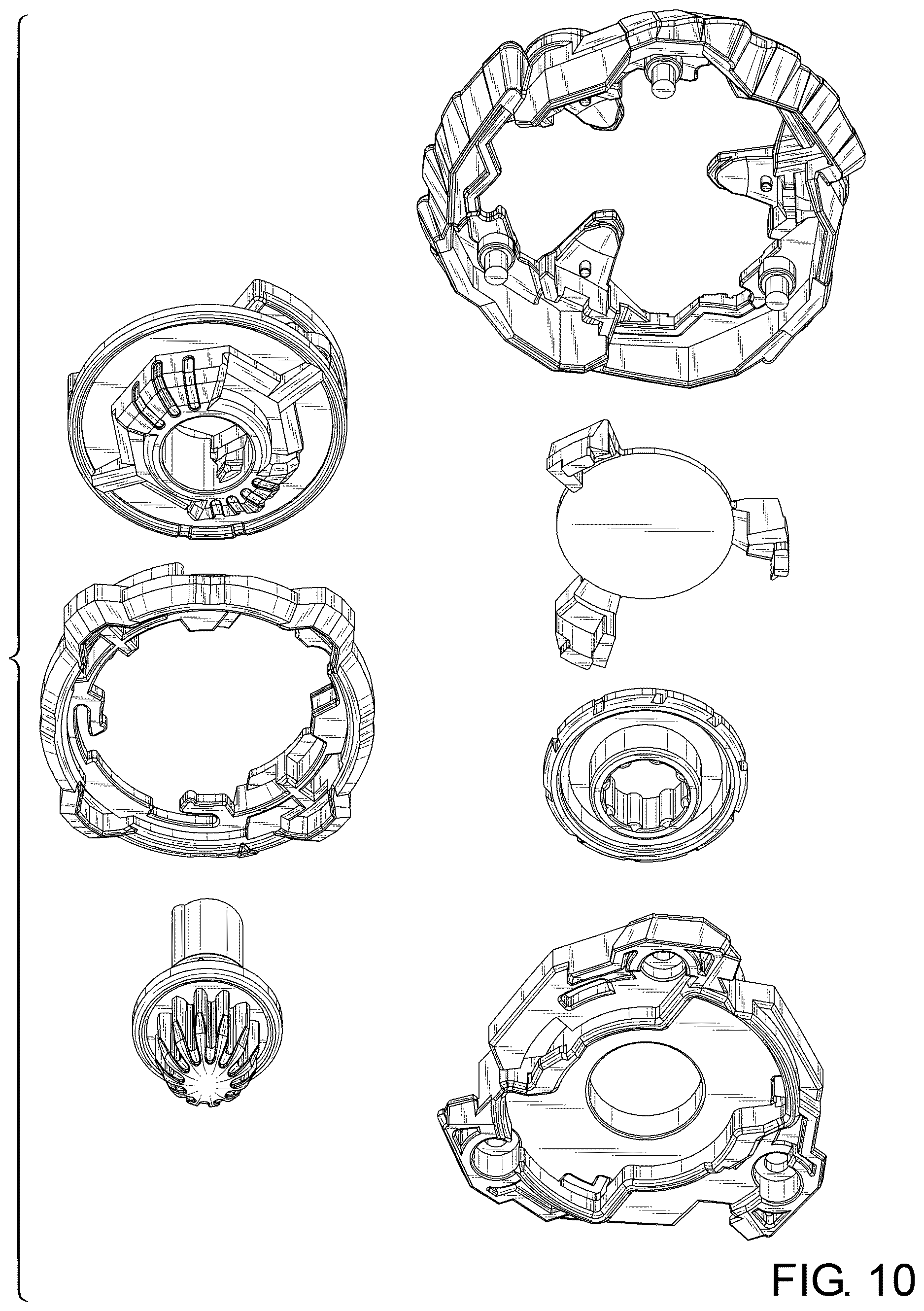 Patent USD1125392 Figure 10 – Spinning top toy