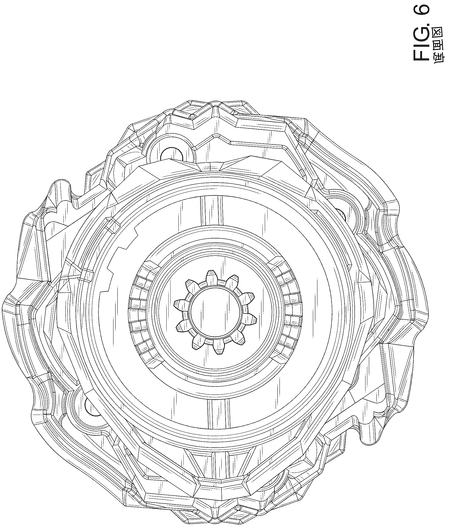 Patent USD1125393 Figure 6 – Spinning top toy