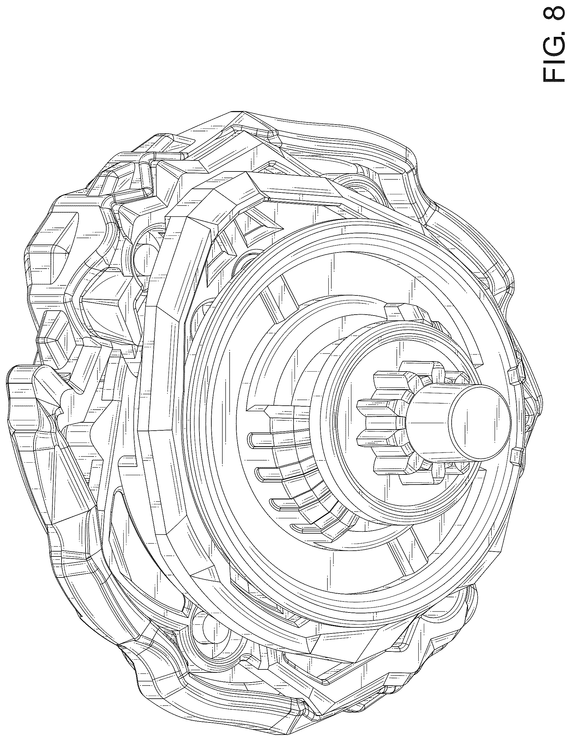 Patent USD1125393 Figure 8 – Spinning top toy