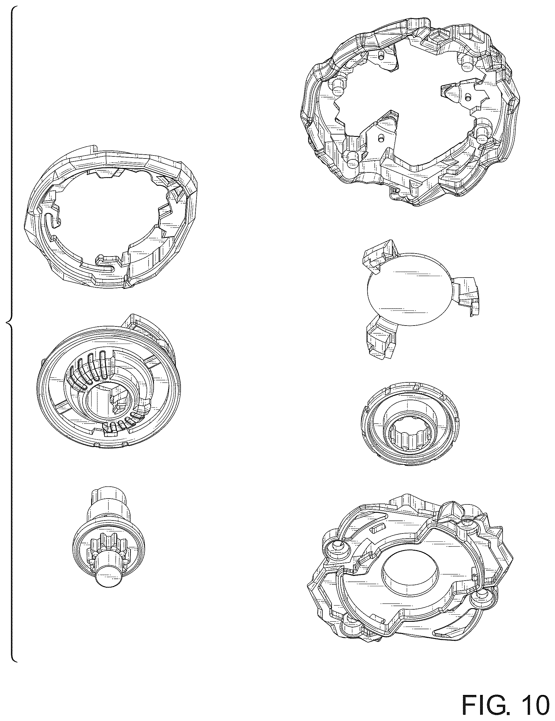Patent USD1125393 Figure 10 – Spinning top toy