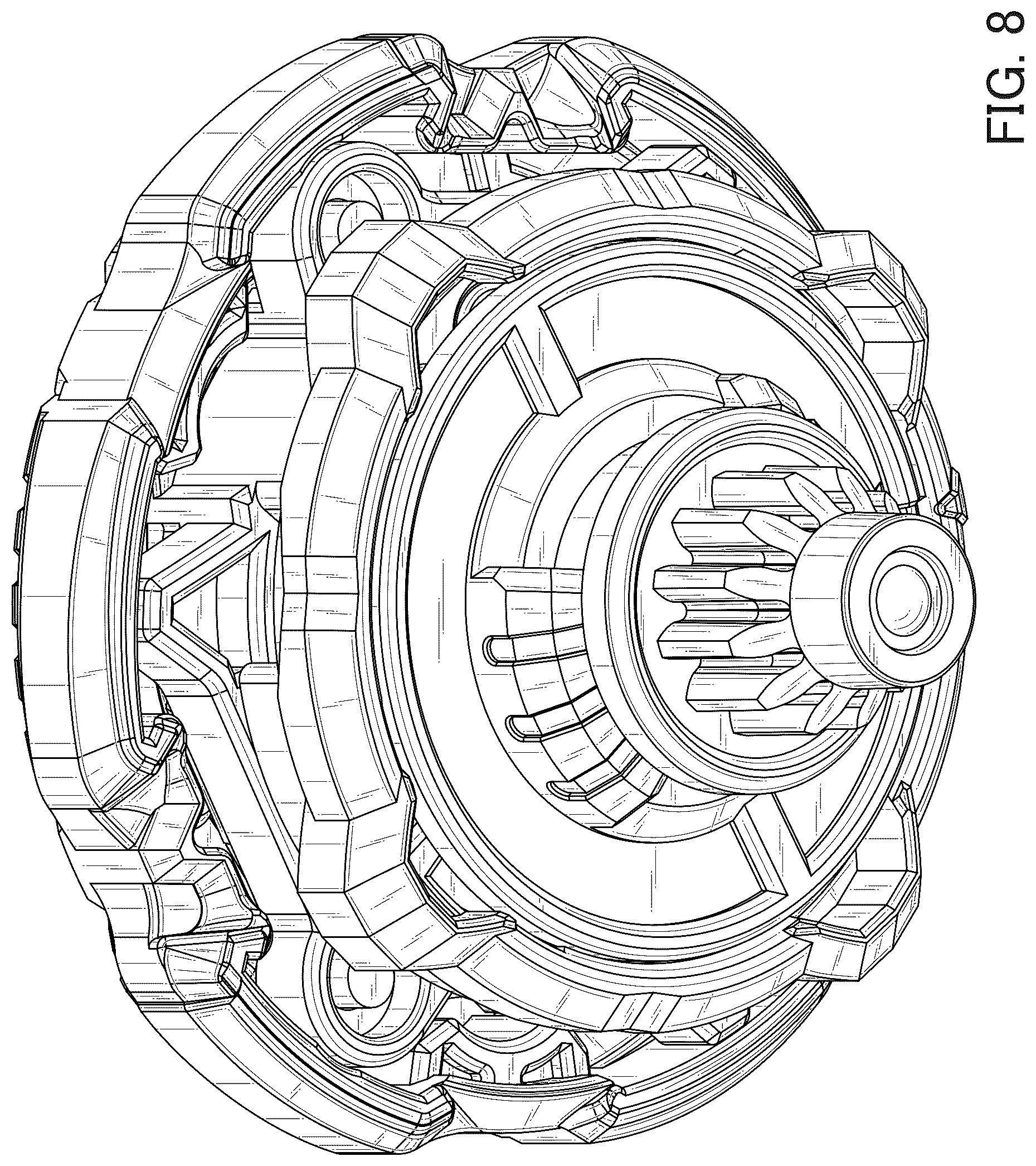 Patent USD1125394 Figure 8 – Spinning top toy