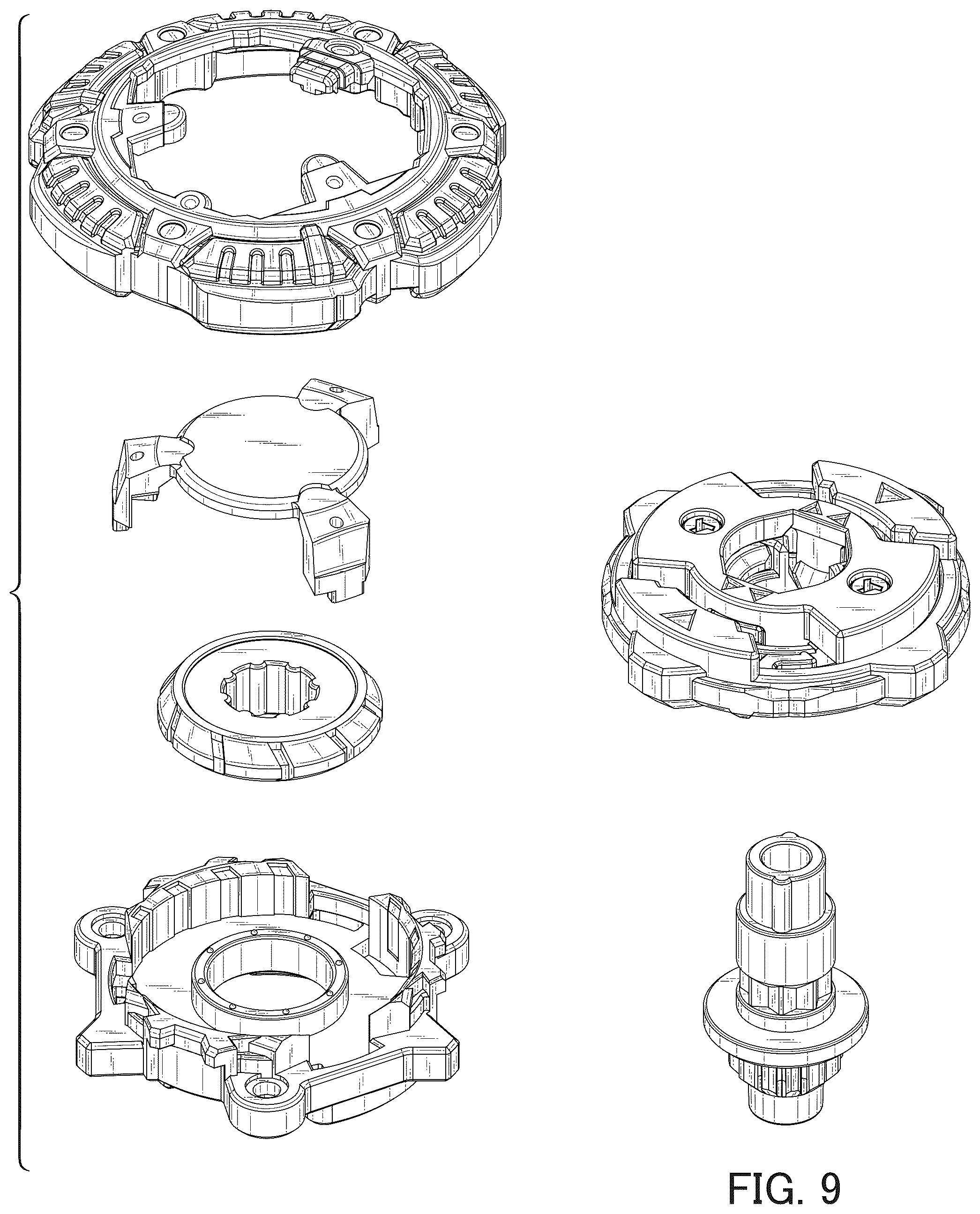 Patent USD1125394 Figure 9 – Spinning top toy