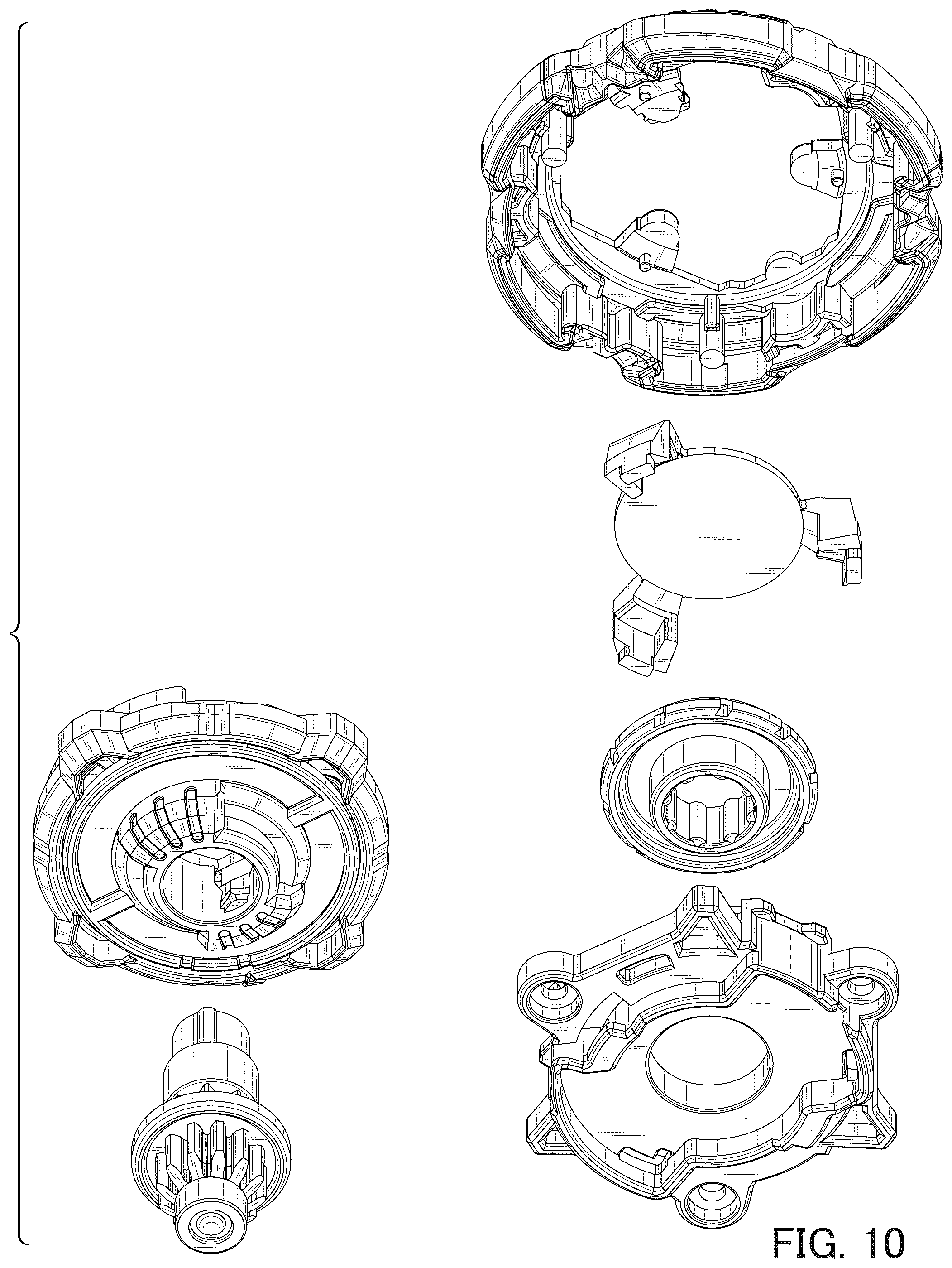 Patent USD1125394 Figure 10 – Spinning top toy