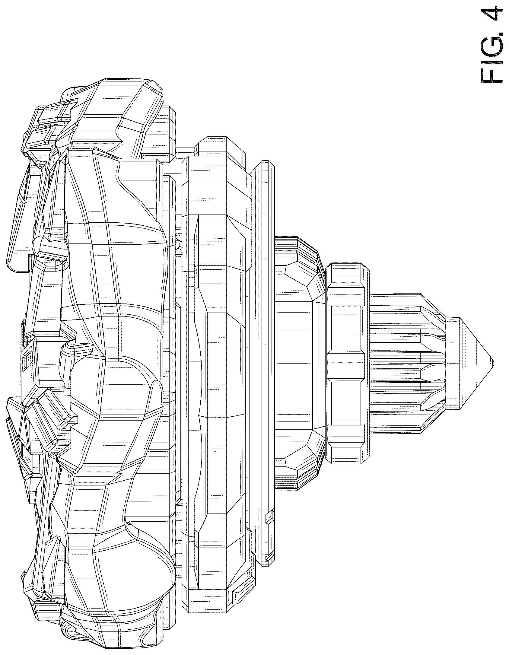 Patent USD1125395 Figure 4 – Spinning top toy