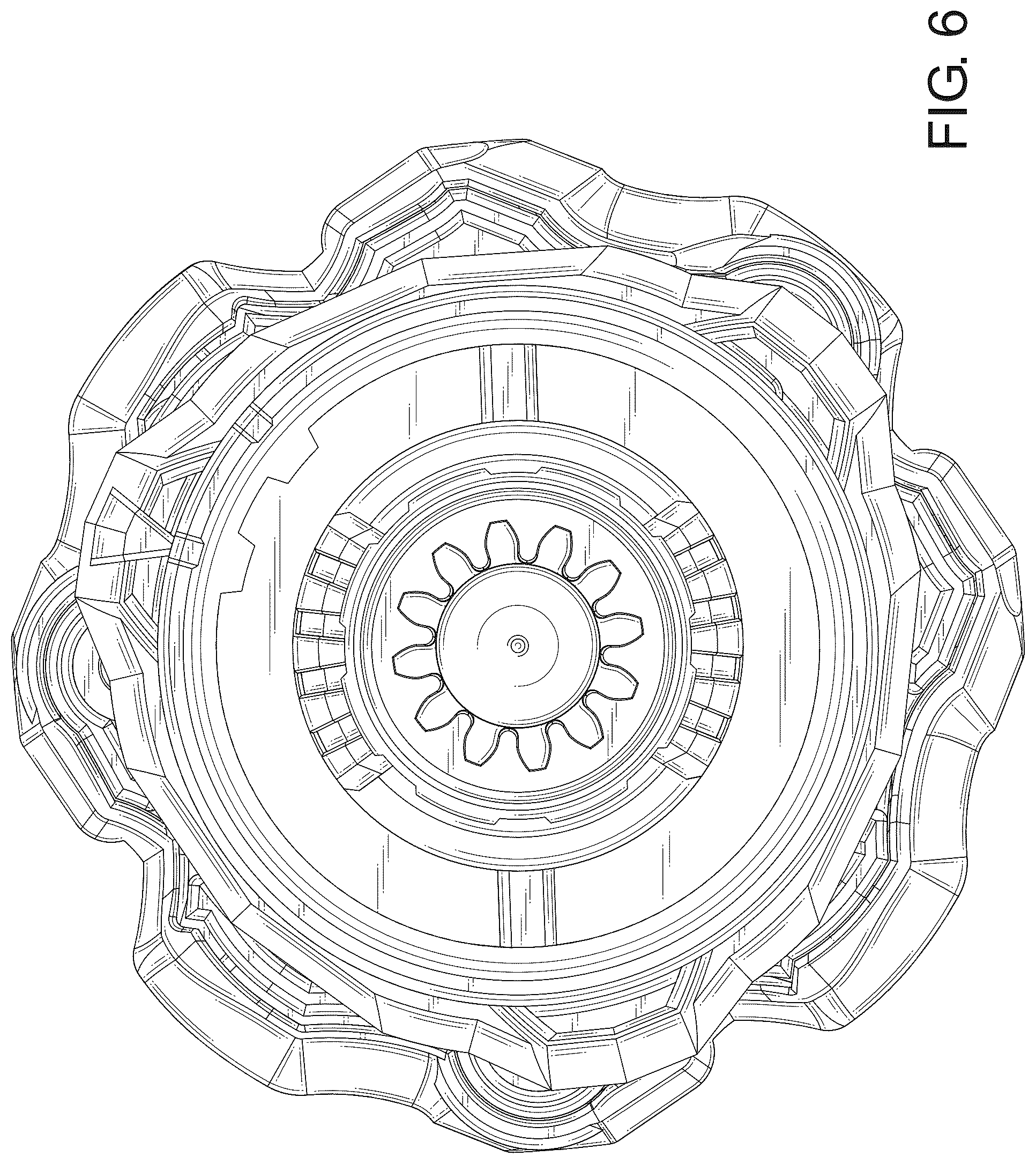Patent USD1125395 Figure 6 – Spinning top toy