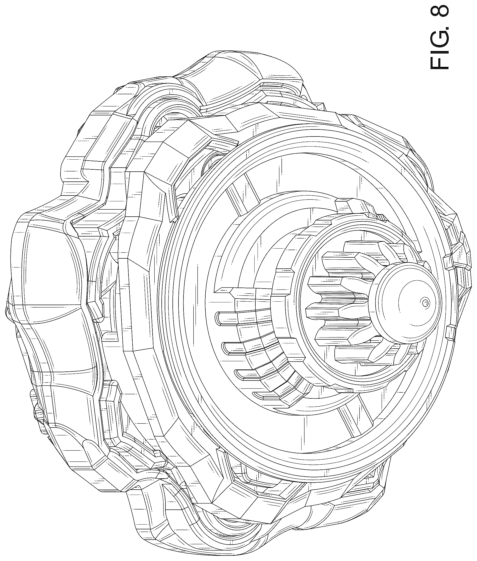 Patent USD1125395 Figure 8 – Spinning top toy