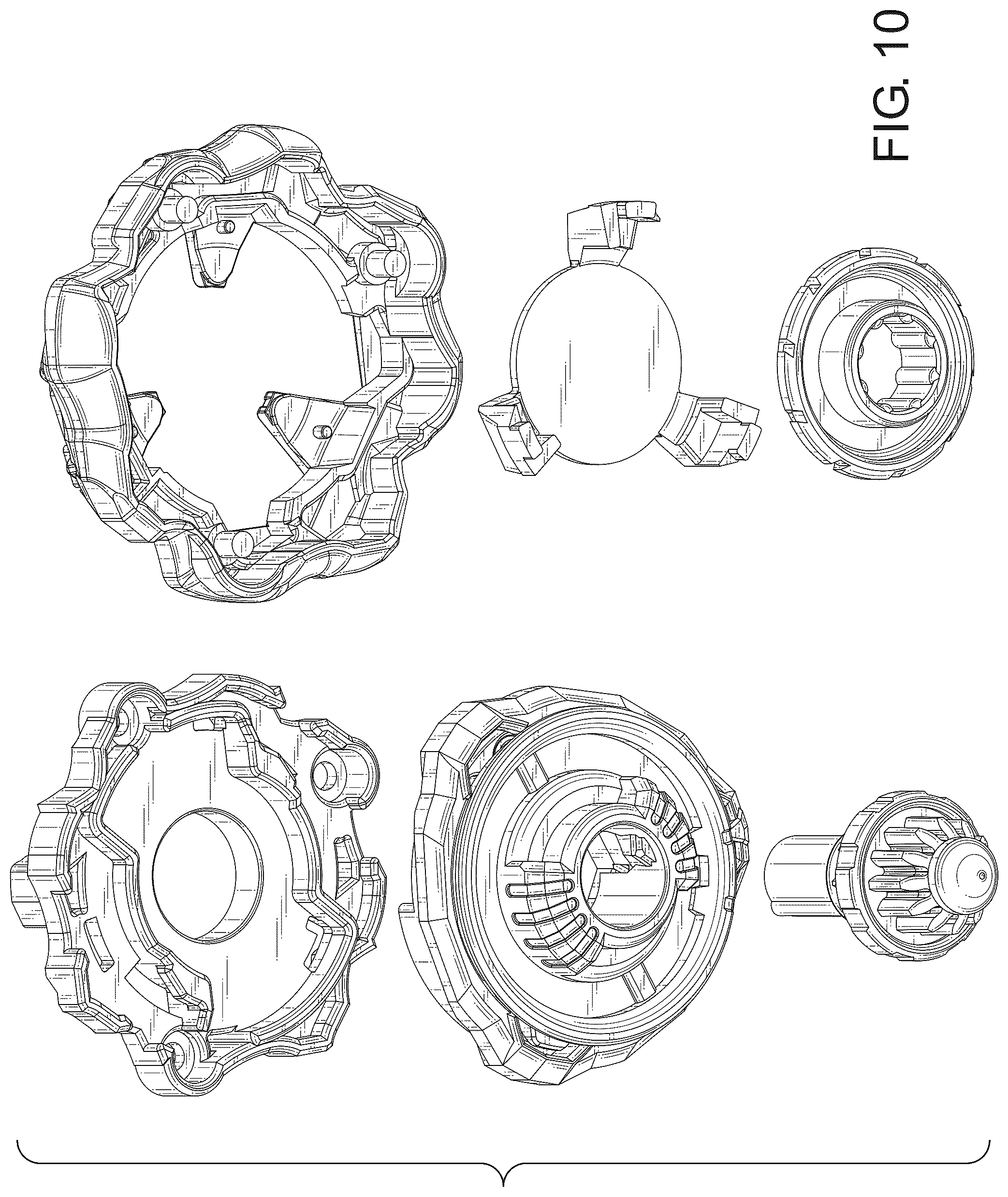 Patent USD1125395 Figure 10 – Spinning top toy