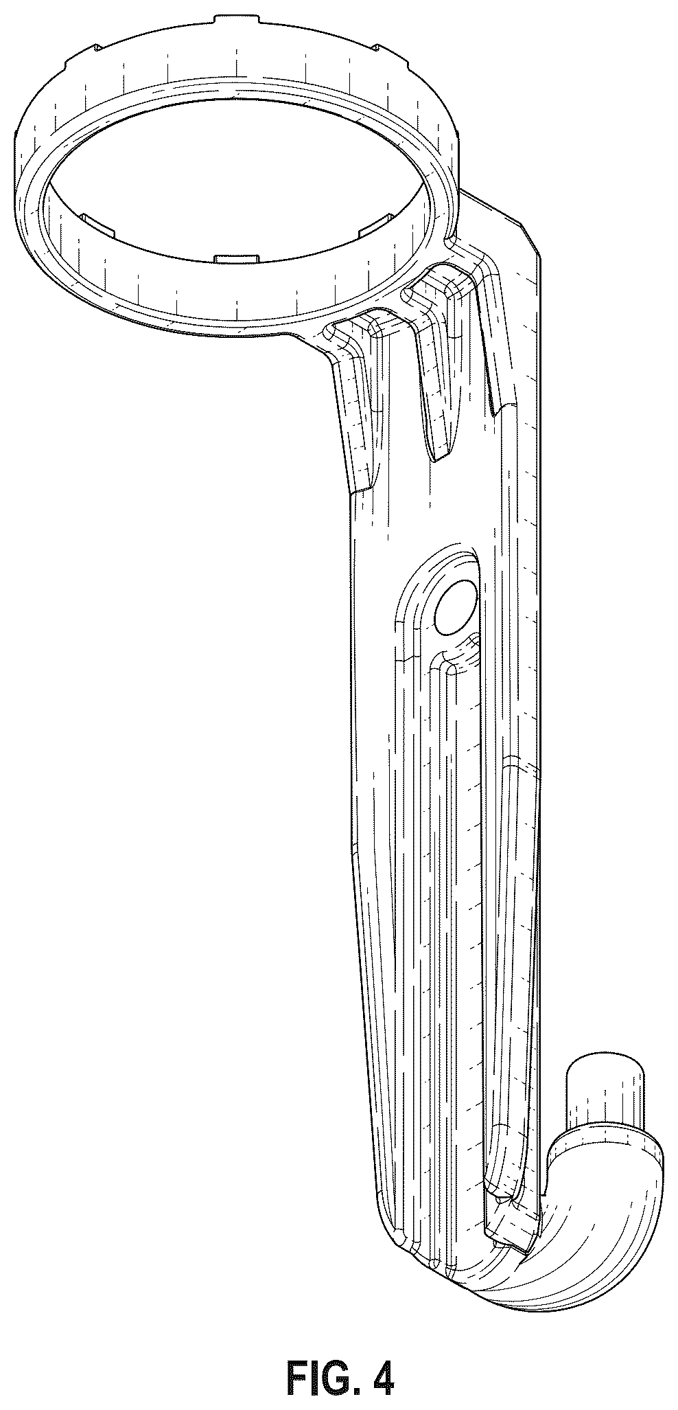 Patent USD1125401 Figure 4 – Model vehicle shock reservoir mount