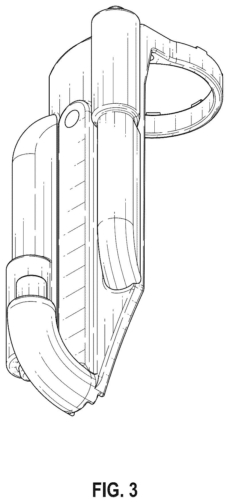 Patent USD1125402 Figure 3 – Model vehicle shock reservoir mount