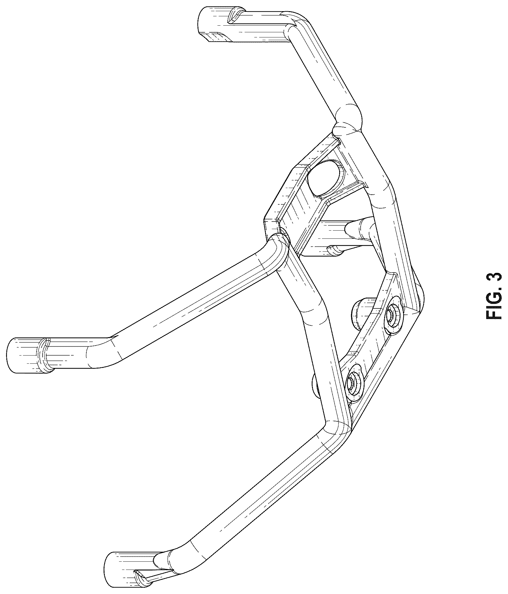 Patent USD1125403 Figure 3 – Model vehicle cage