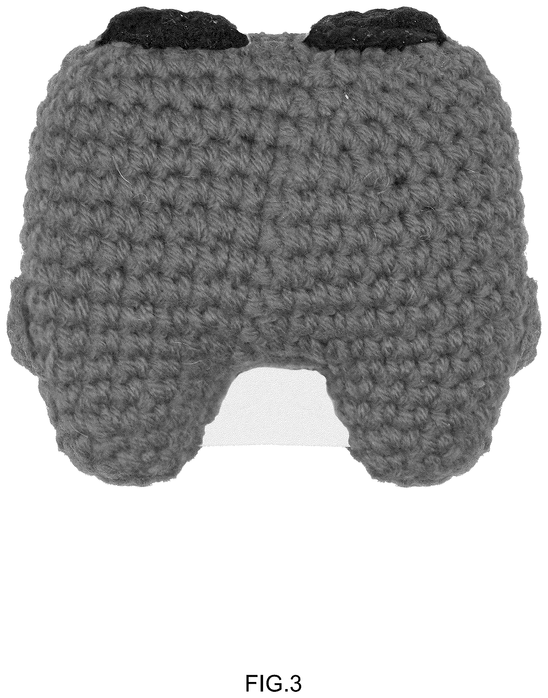 Patent USD1125405 Figure 3 – Knitted toy