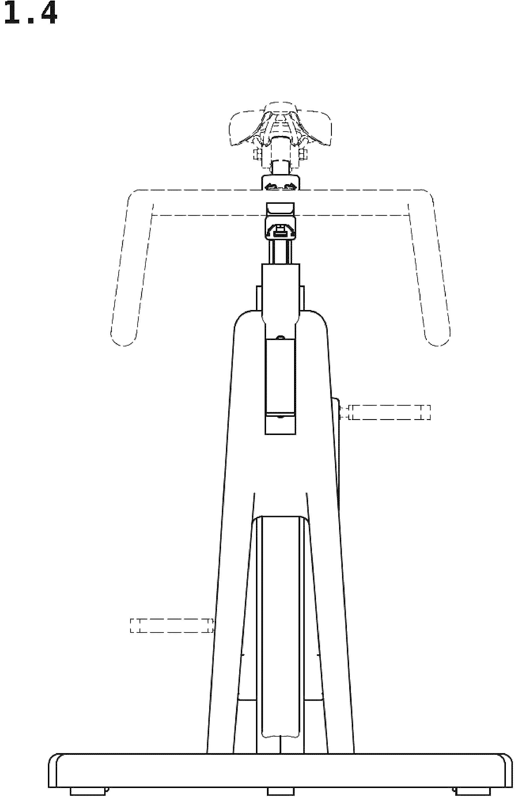 Patent USD1125410 Figure 4 – Exercise bike