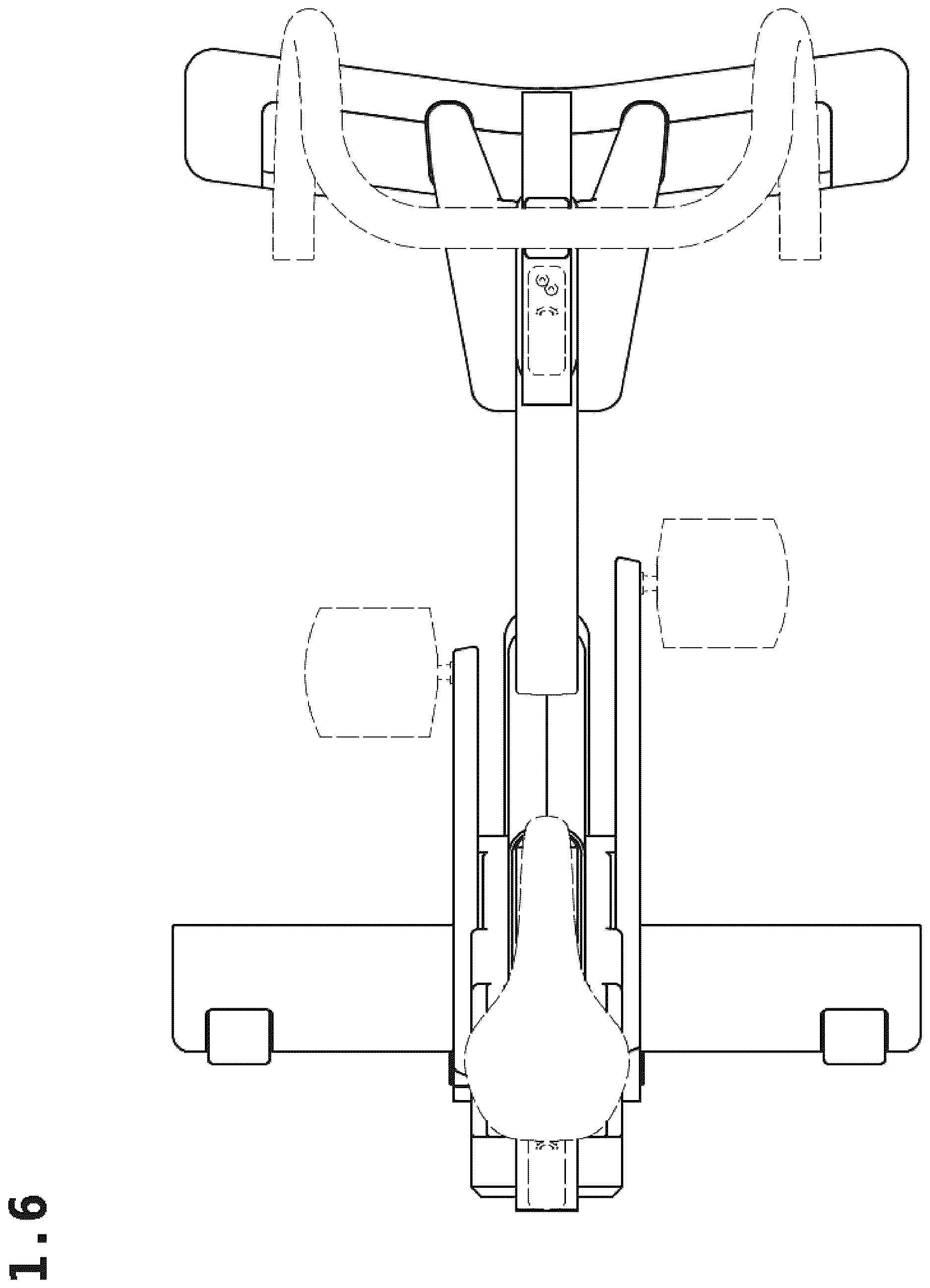 Patent USD1125410 Figure 6 – Exercise bike