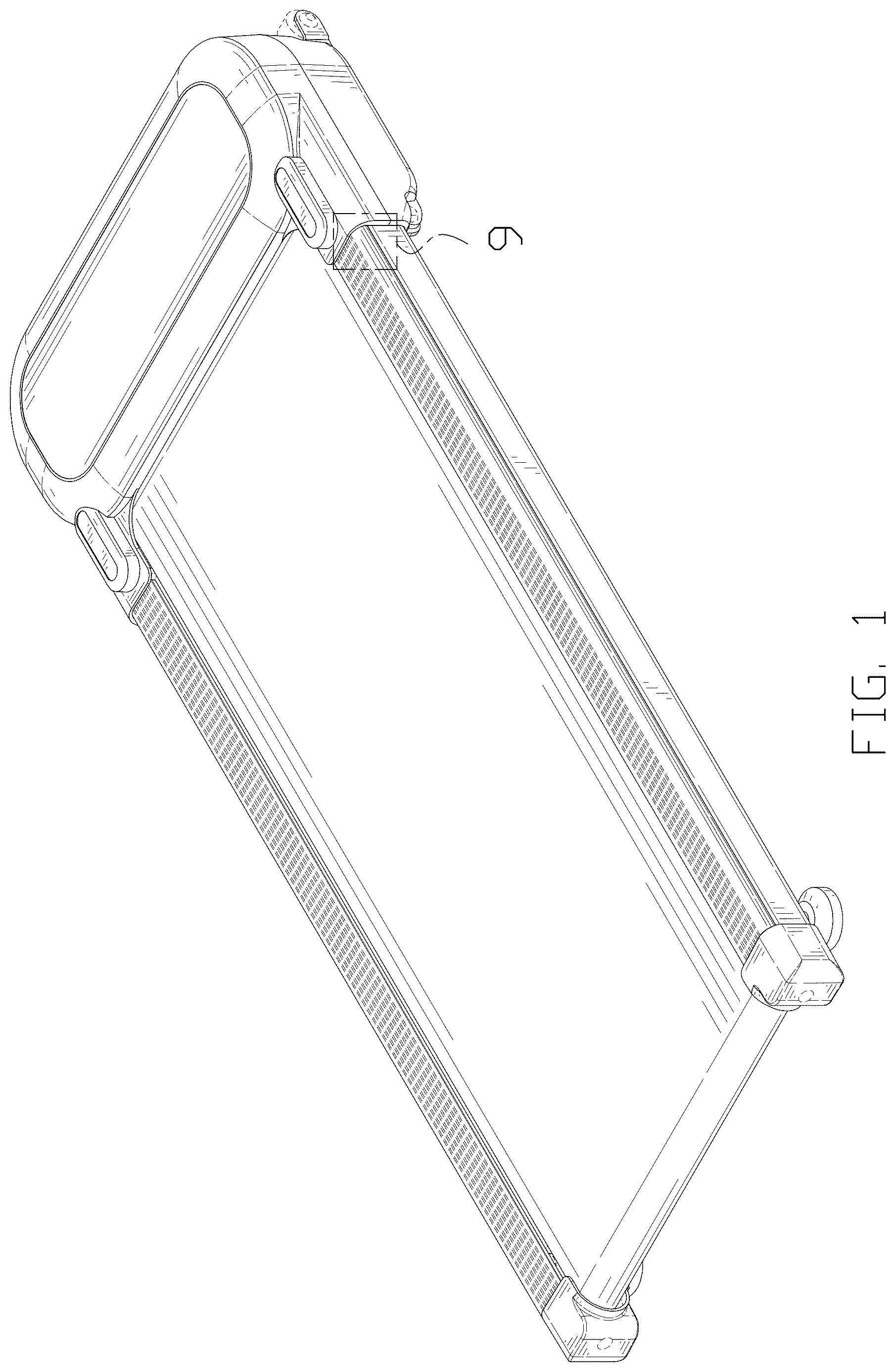 Patent USD1125411 Figure 1 – Treadmill
