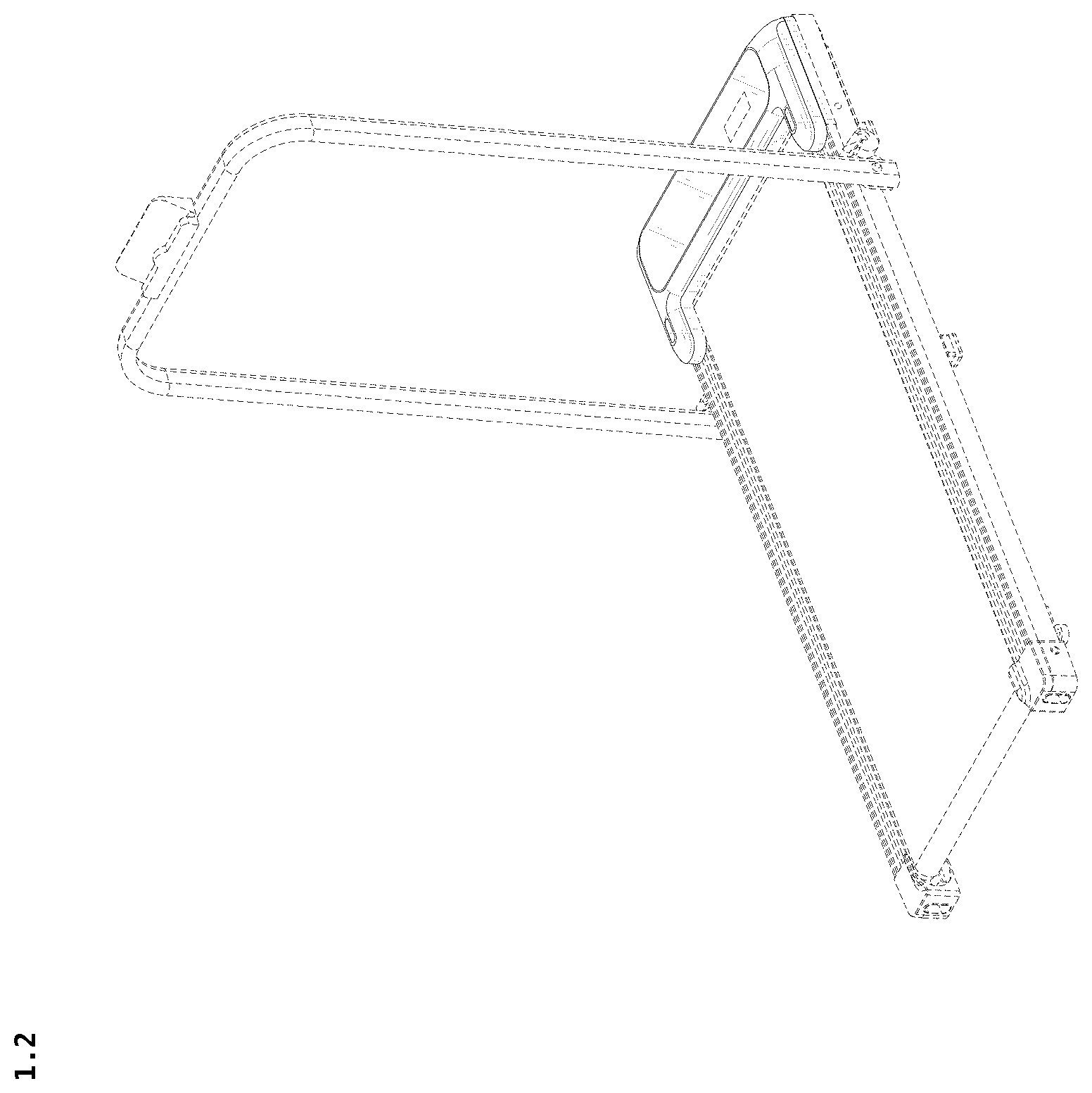 Patent USD1125412 Figure 2 – Treadmill