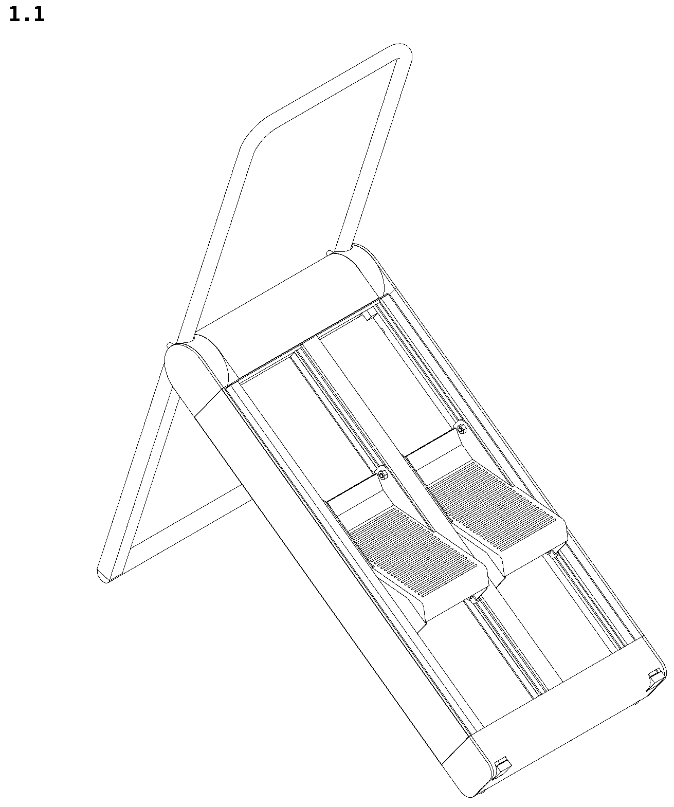 Patent USD1125413 Figure 1 – Exercising apparatus