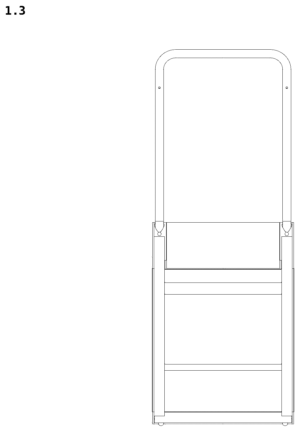 Patent USD1125413 Figure 3 – Exercising apparatus