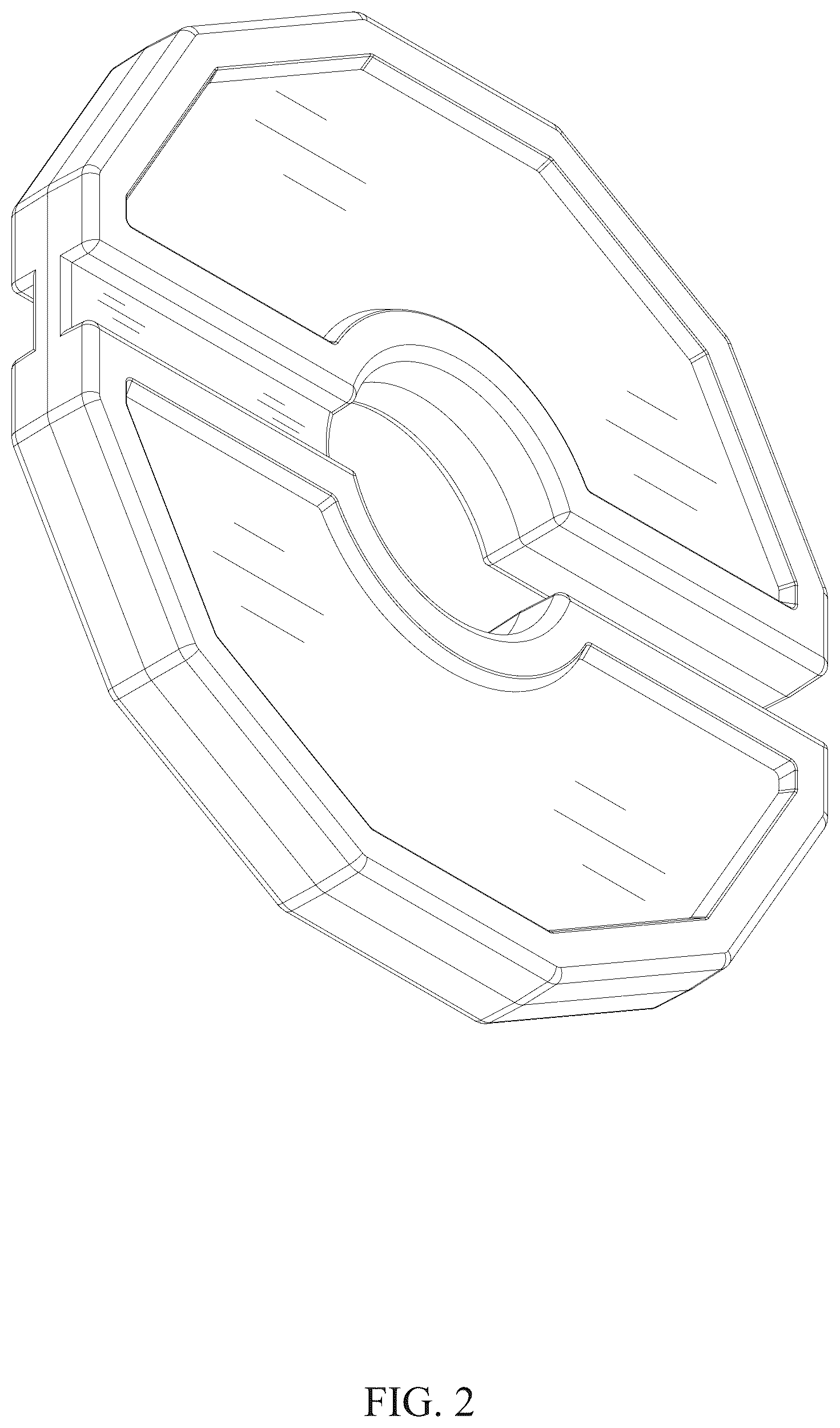 Patent USD1125415 Figure 2 – Dumbbell weight plate