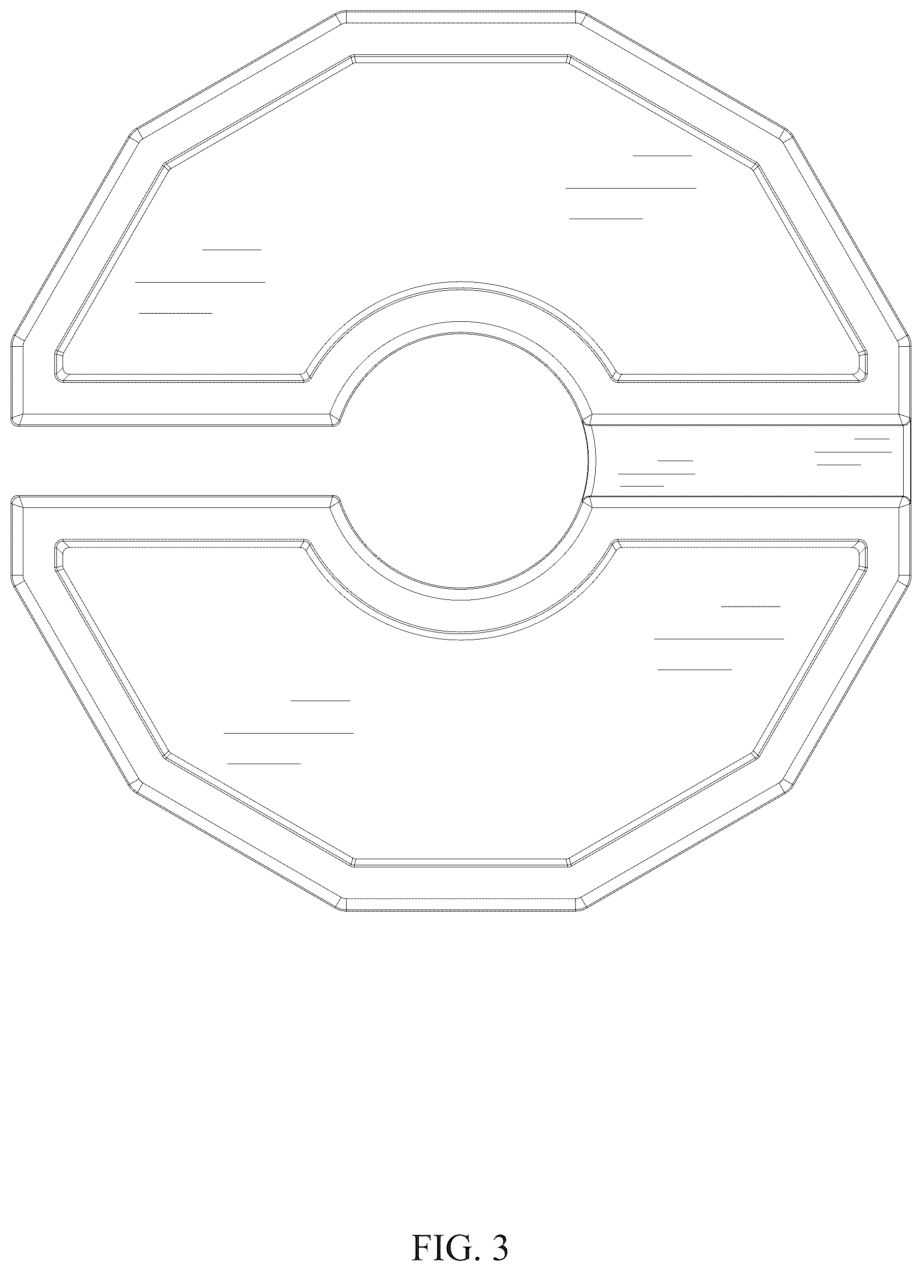Patent USD1125415 Figure 3 – Dumbbell weight plate