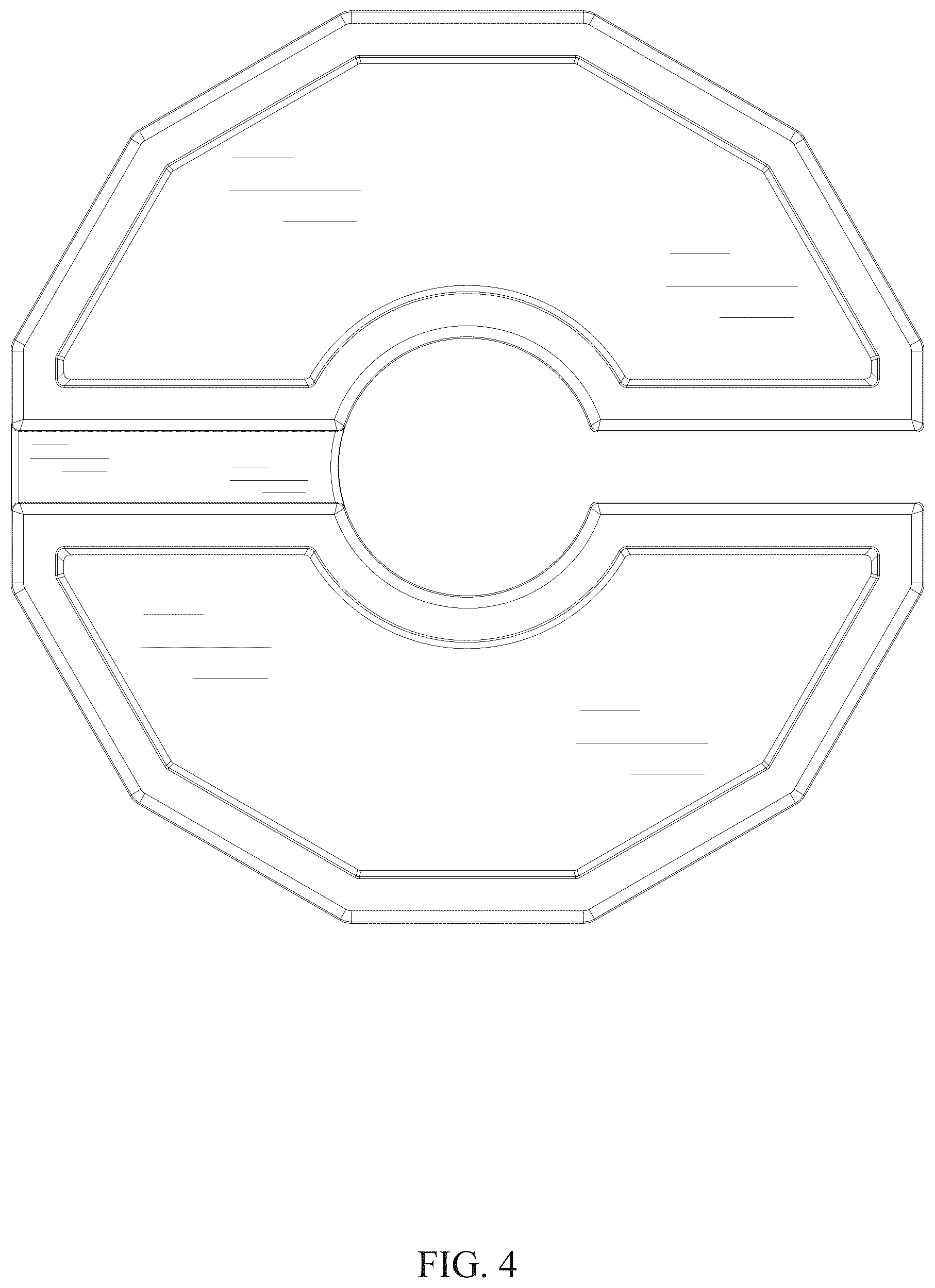 Patent USD1125415 Figure 4 – Dumbbell weight plate