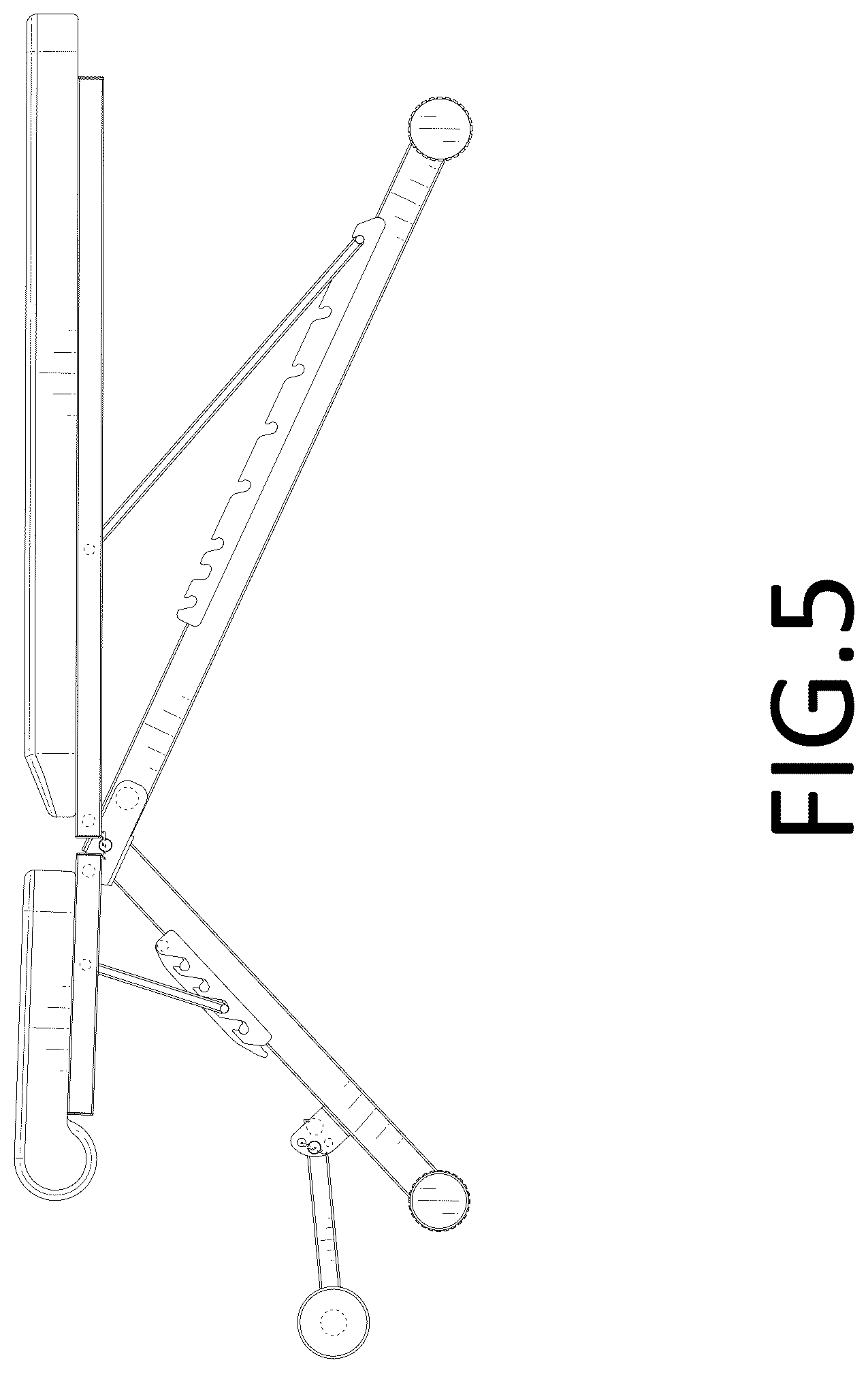 Patent USD1125417 Figure 5 – Supine board