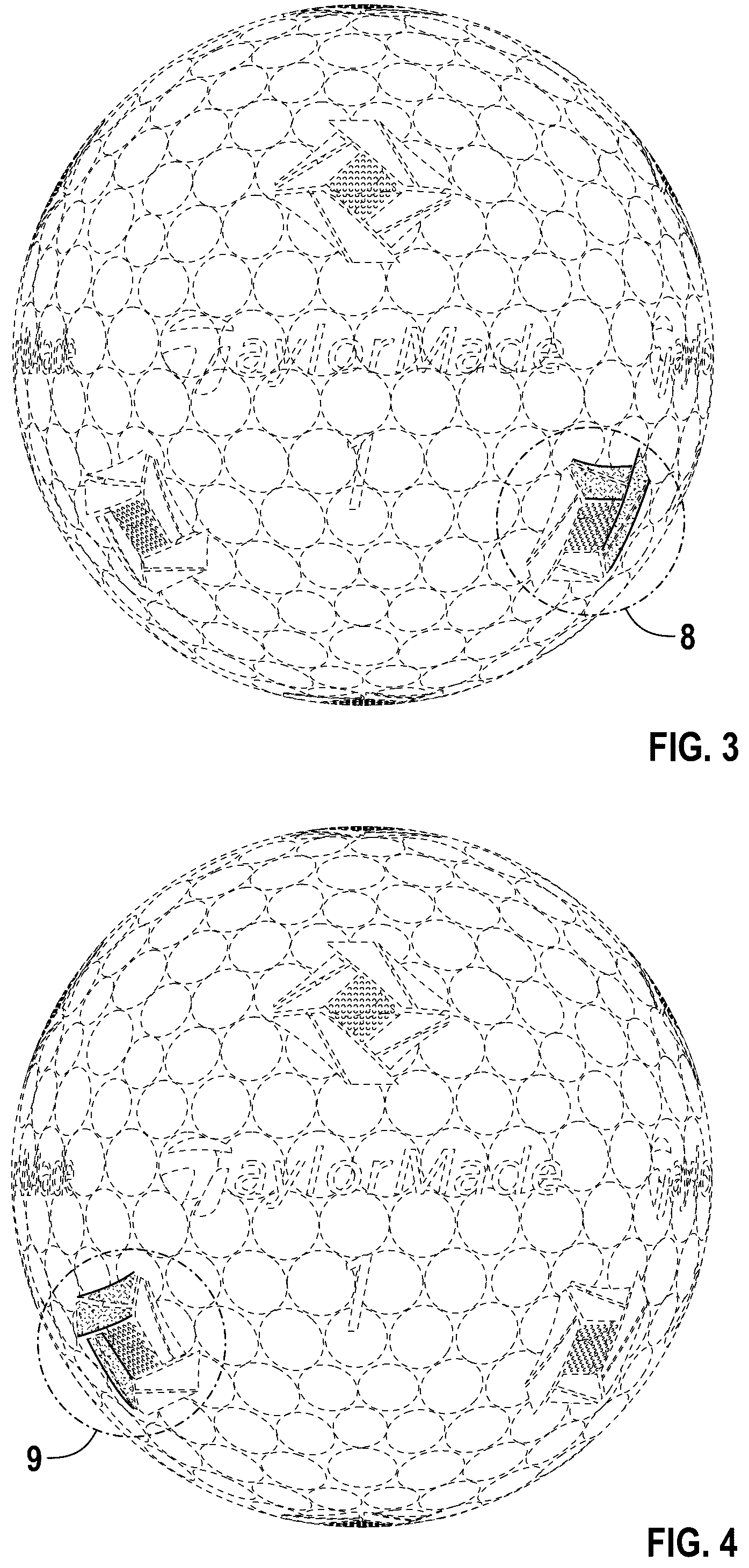 Patent USD1125418 Figure 2 – Golf ball