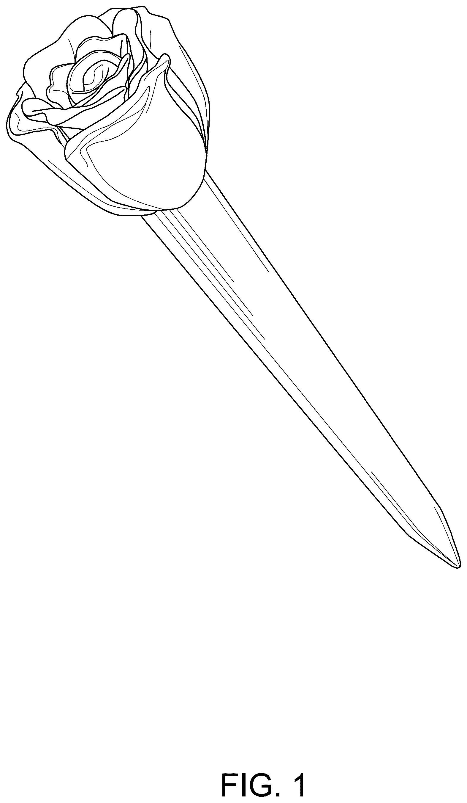 Patent USD1125419 Figure 1 – Golf tee